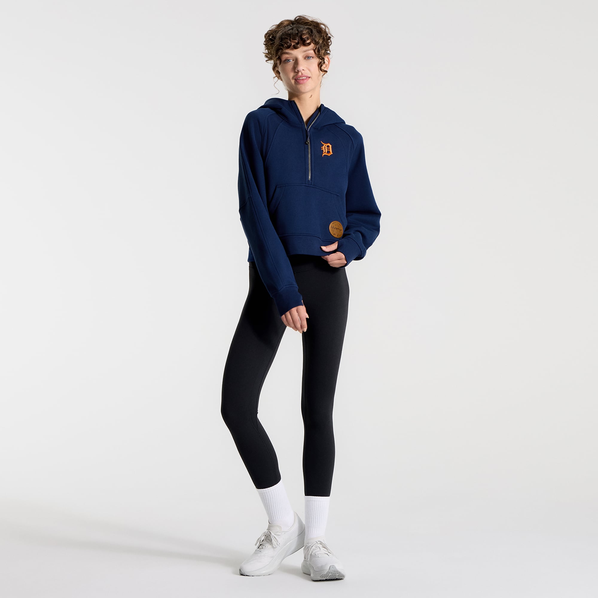 Sweat à capuche zippé oversize mi-long Midnight Shadow Detroit Tigers de lululemon pour femme