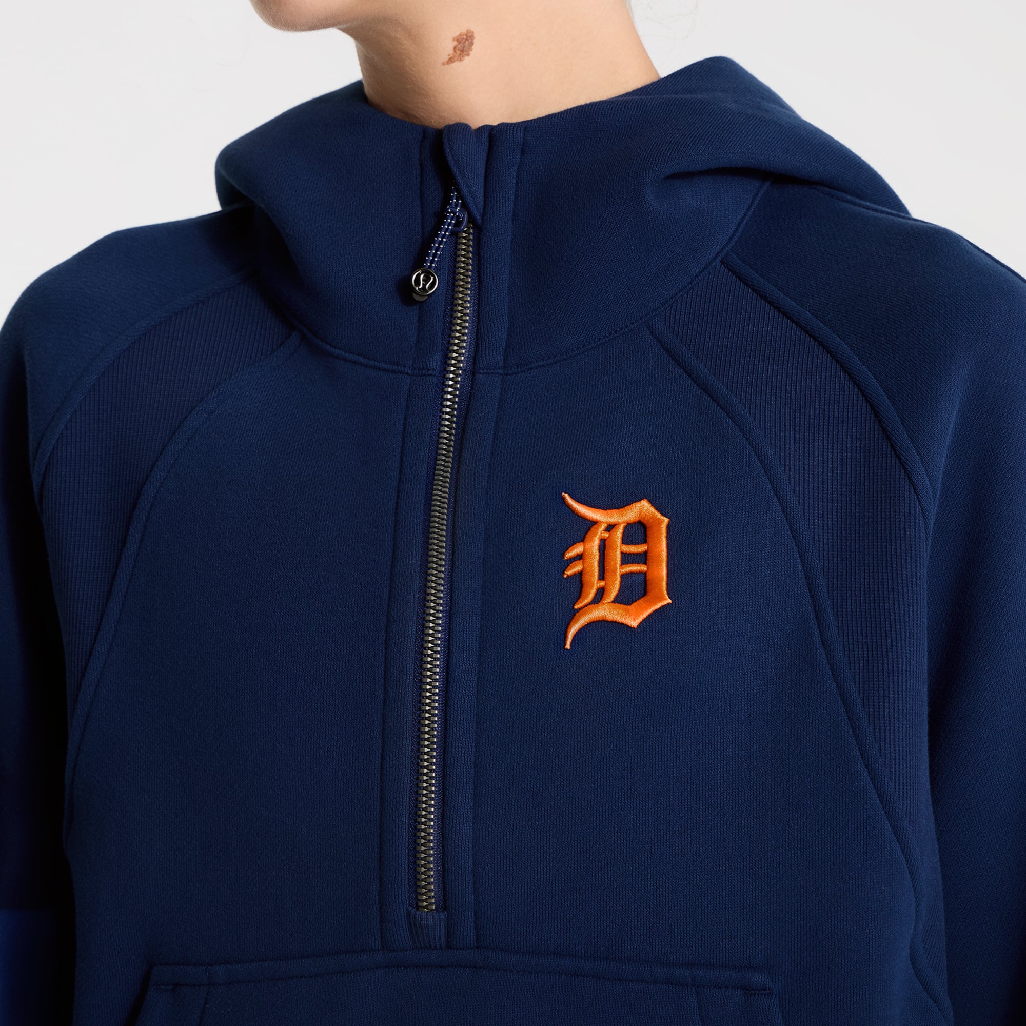 Sweat à capuche zippé oversize mi-long Midnight Shadow Detroit Tigers de lululemon pour femme