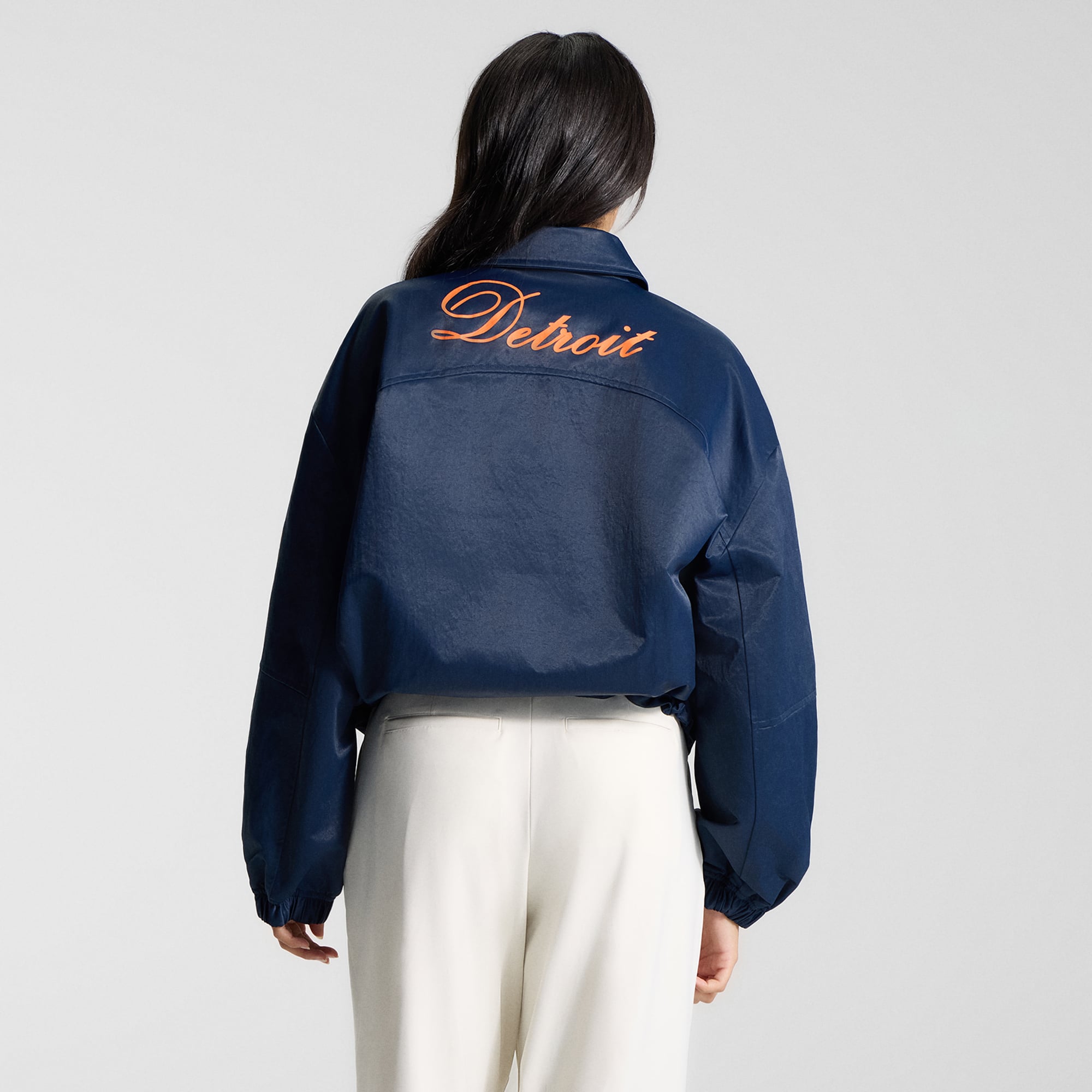 Veste d'entraîneur lululemon True Navy Detroit Tigers pour femme