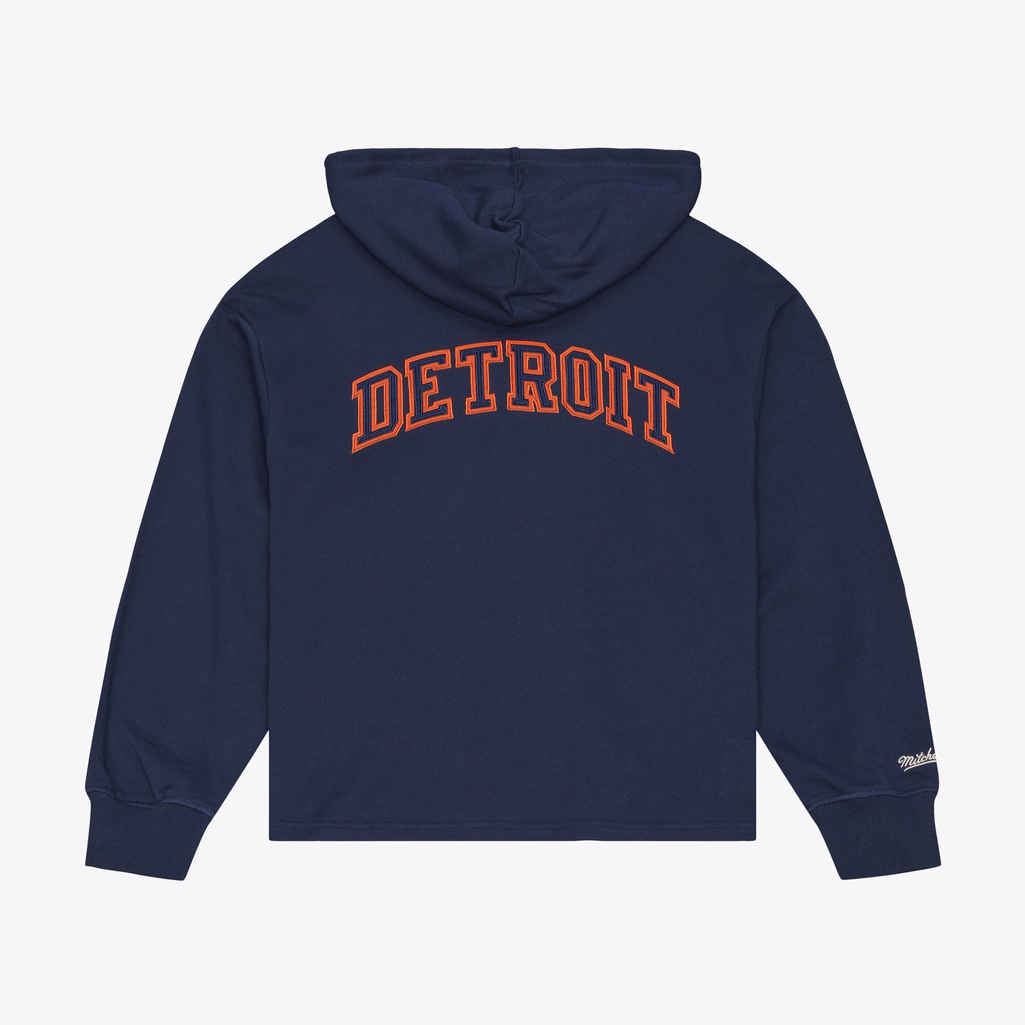 Sweat à capuche Mitchell & Ness bleu marine Detroit Tigers Cooperstown Collection Retro Roots pour femme