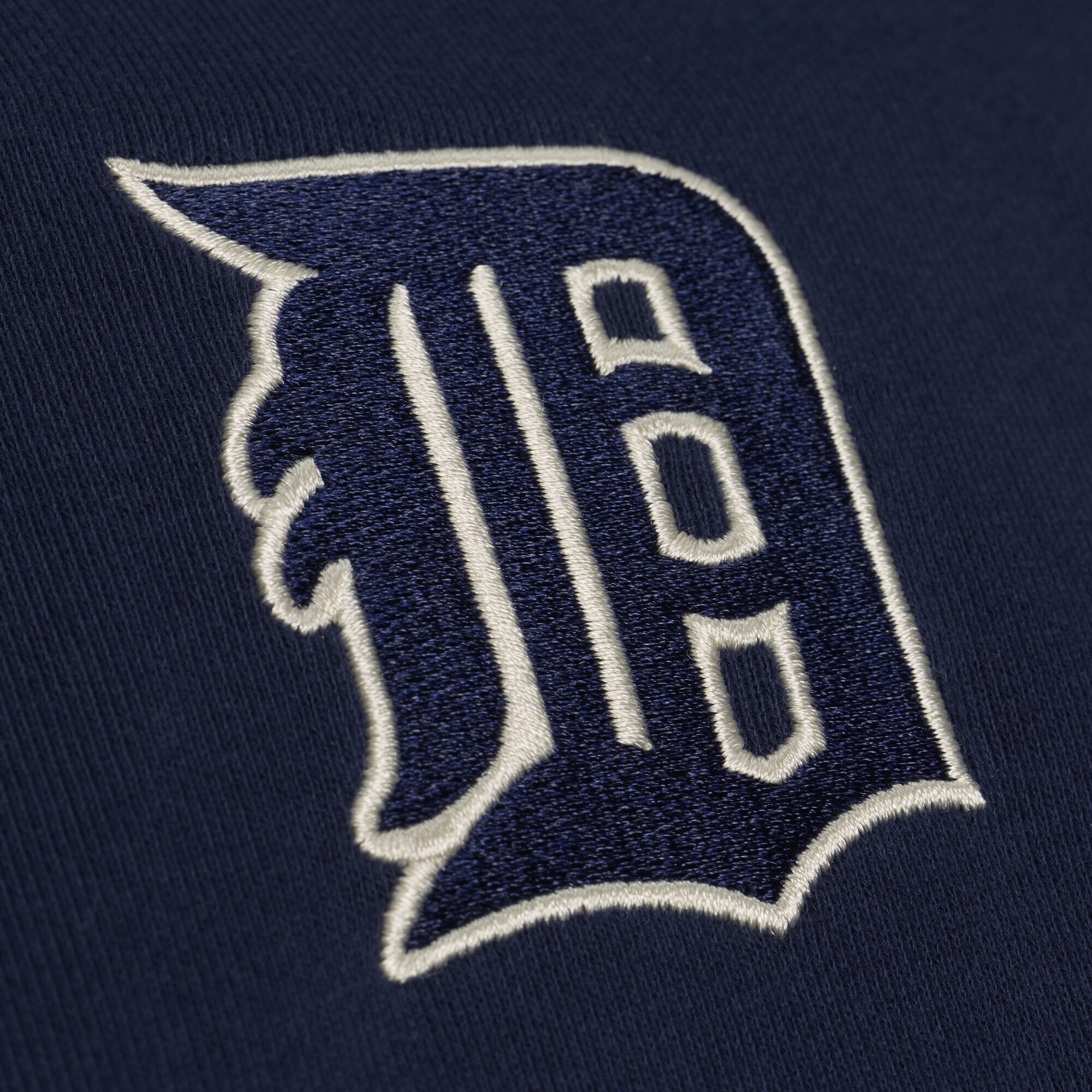 Sweat à capuche Mitchell & Ness bleu marine Detroit Tigers Cooperstown Collection Retro Roots pour femme