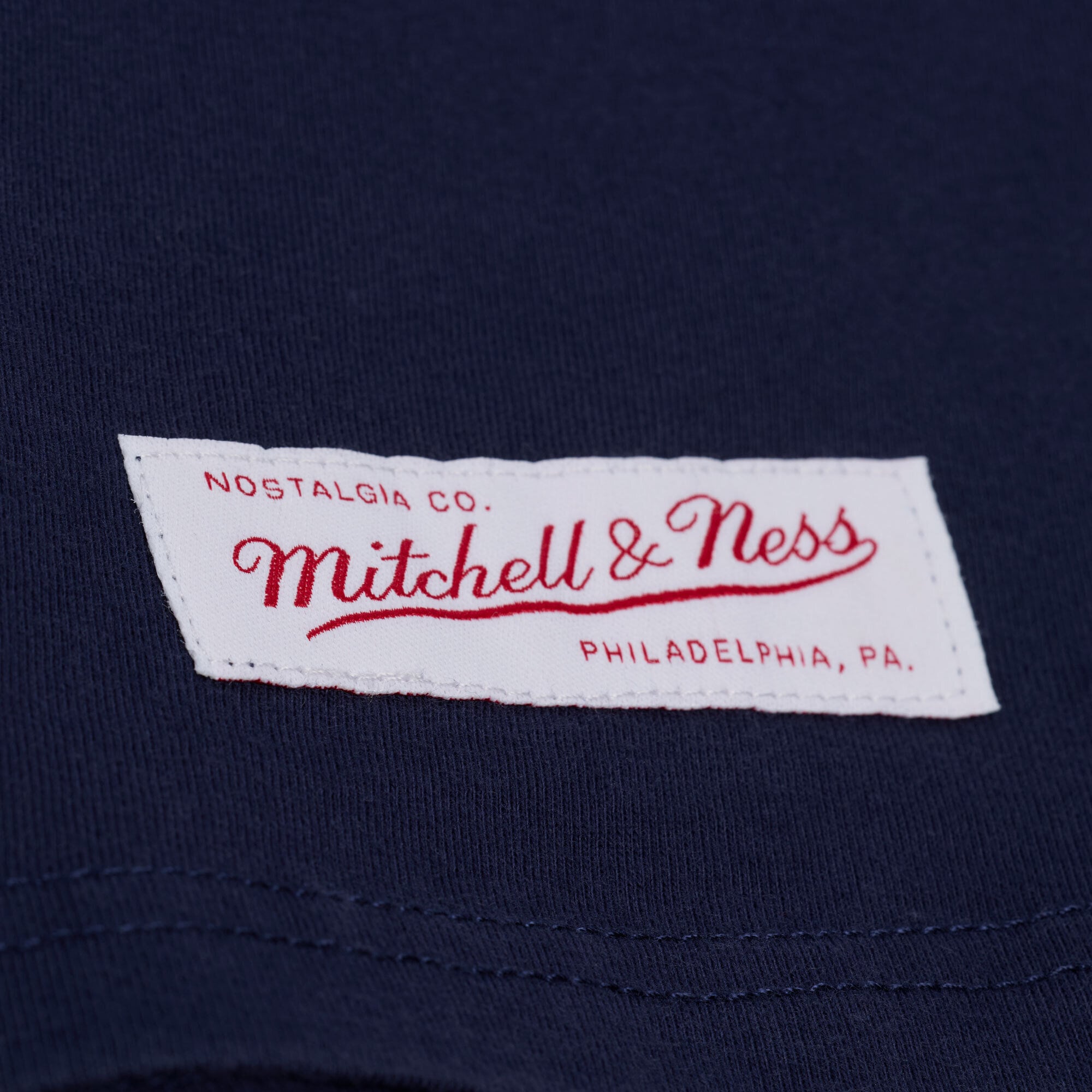 Women's Mitchell & Ness Navy Detroit Tigers Core Essentials Boxy Crop T-Shirt
