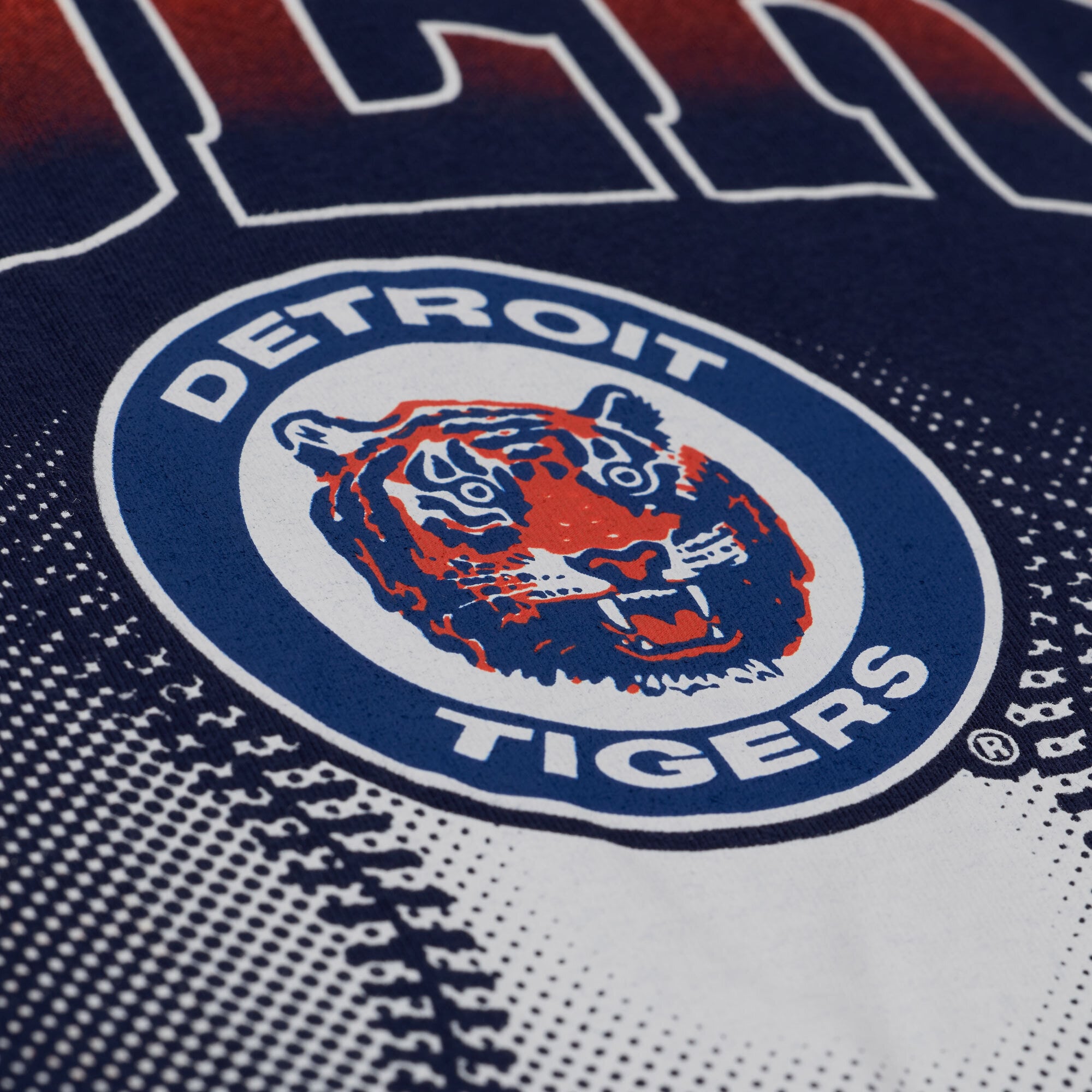 Women's Mitchell & Ness Navy Detroit Tigers Street Graphics T-Shirt