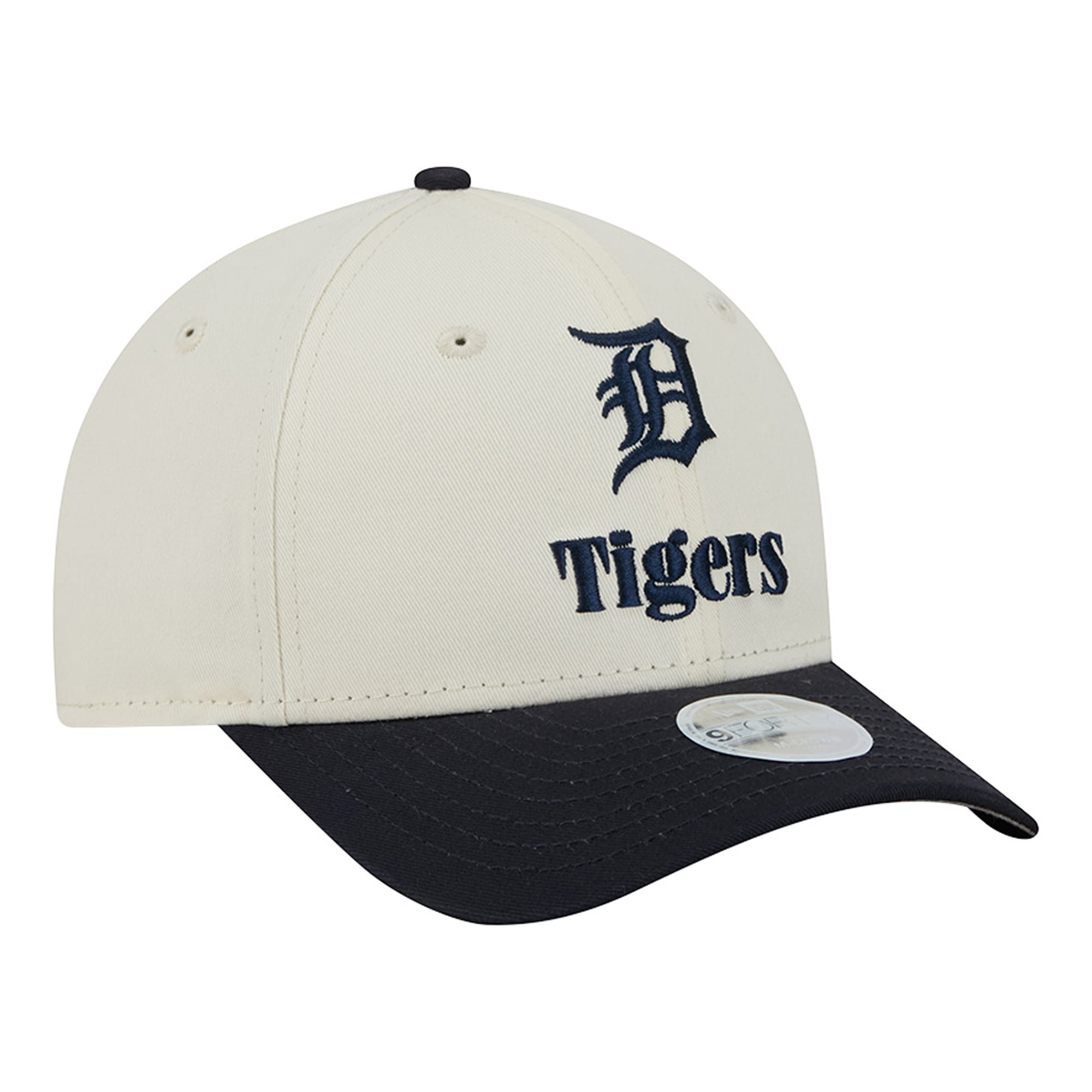 Women's New Era Cream/Navy Detroit Tigers Primary 9FORTY M-Crown Adjustable Hat