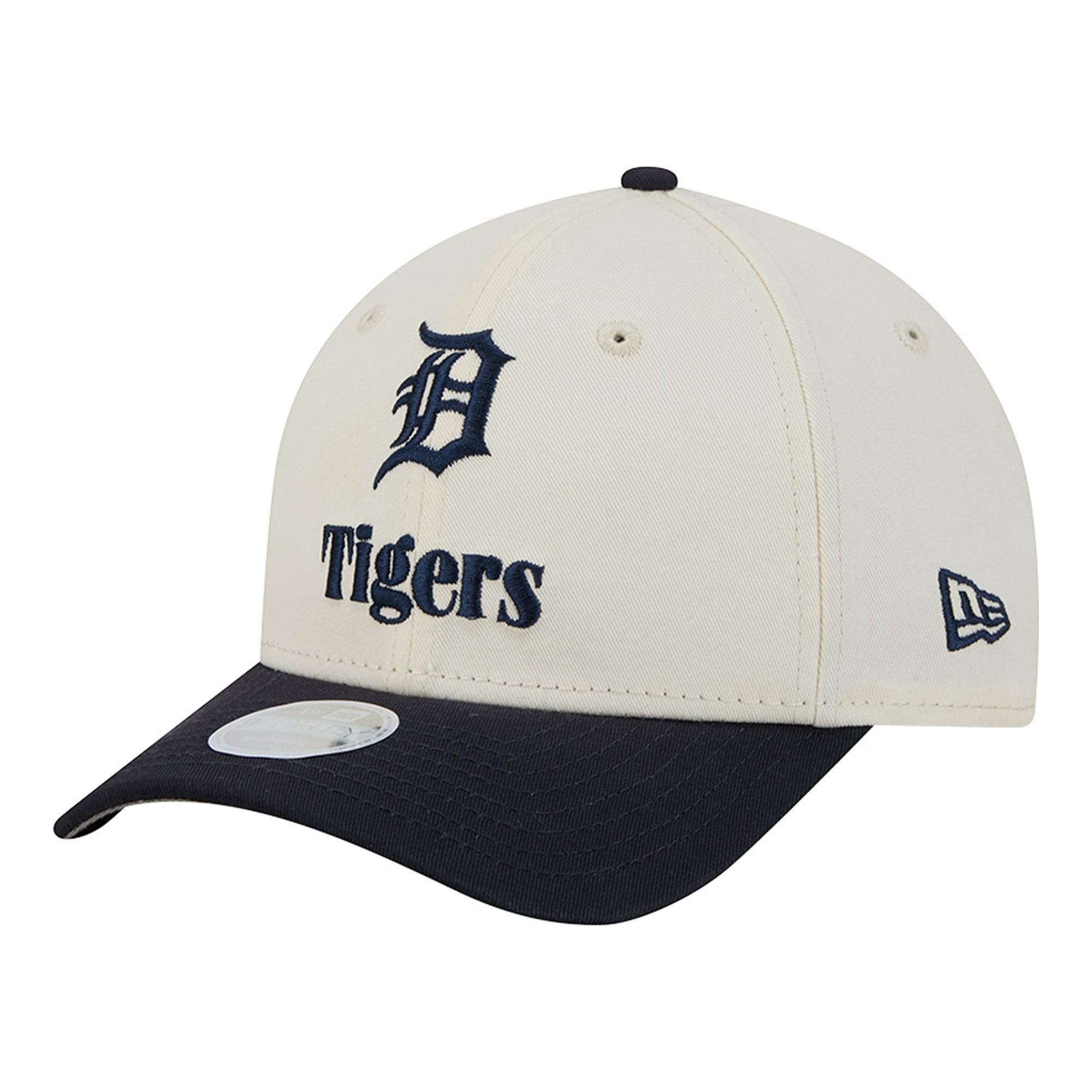 Women's New Era Cream/Navy Detroit Tigers Primary 9FORTY M-Crown Adjustable Hat
