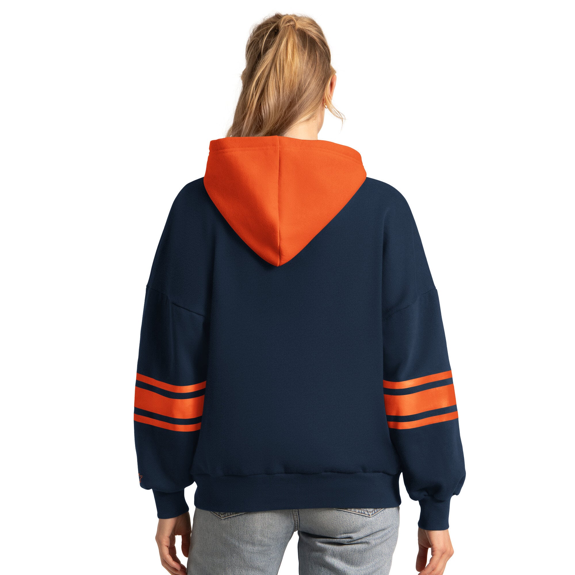 Sweat à capuche Starter bleu marine pour femme, Detroit Tigers, meilleur entraîneur