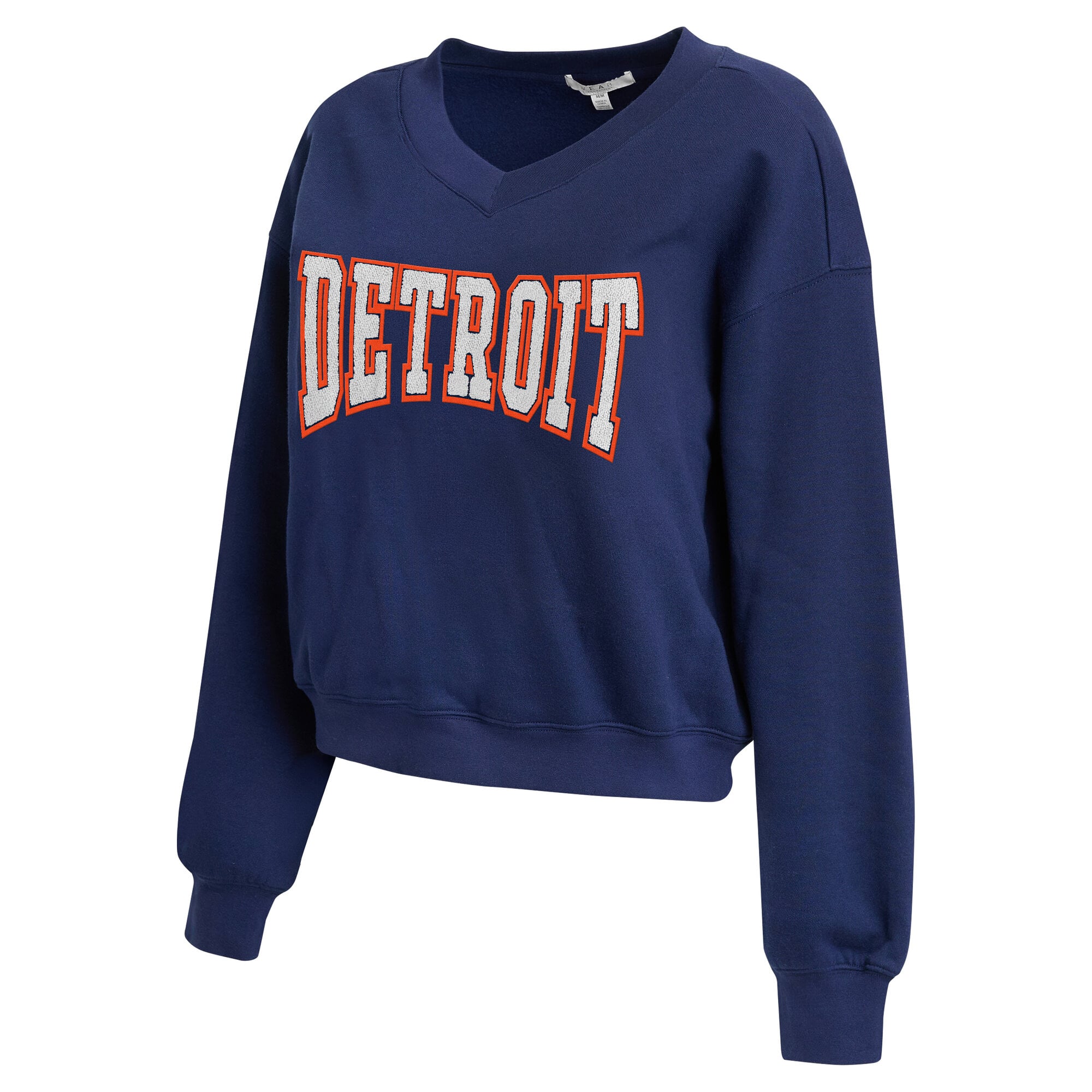 Ensemble polaire à col en V bleu marine Detroit Tigers de la marque WEAR by Erin Andrews pour femmes