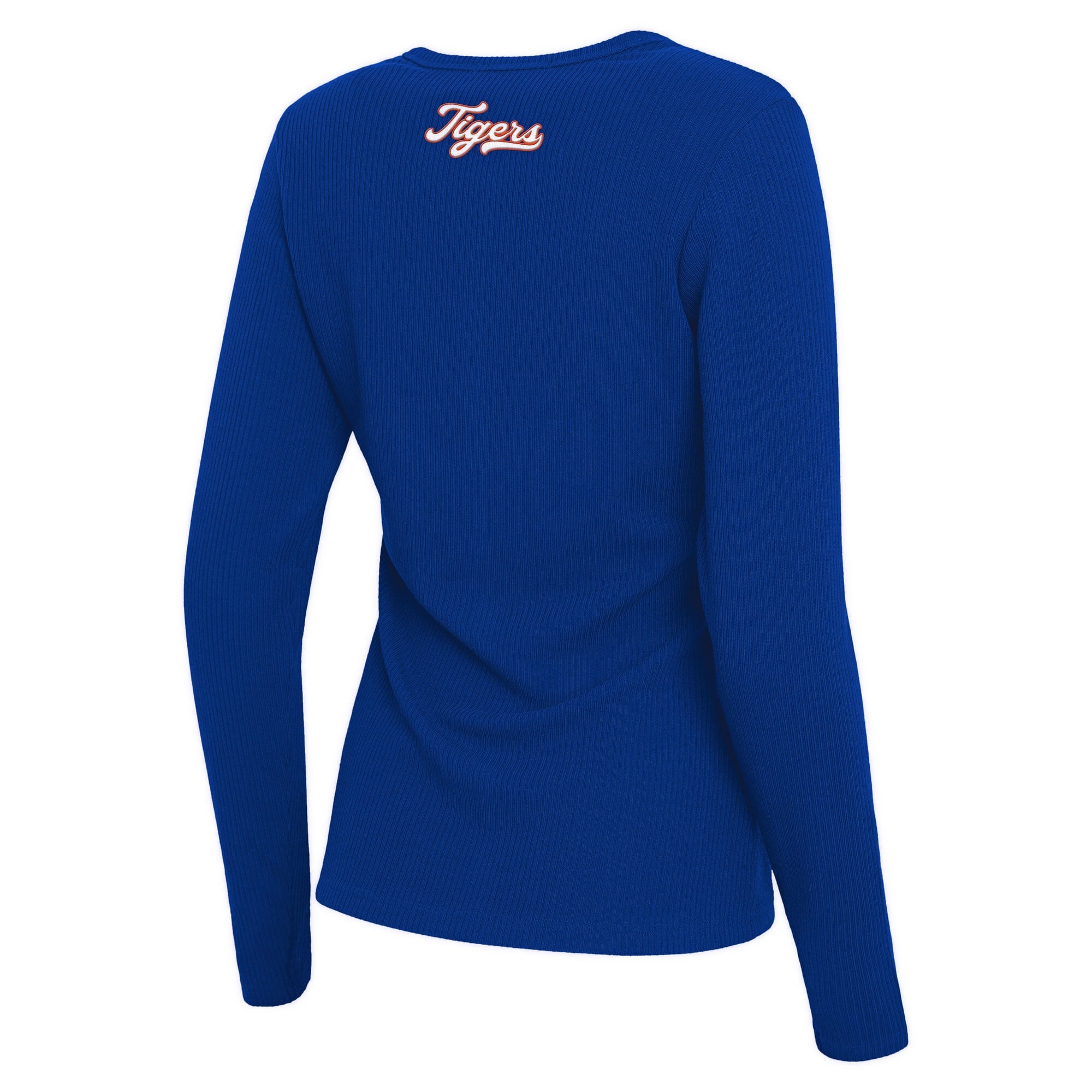 Pull boutonné côtelé Royal Detroit Tigers de la marque WEAR by Erin Andrews pour femme