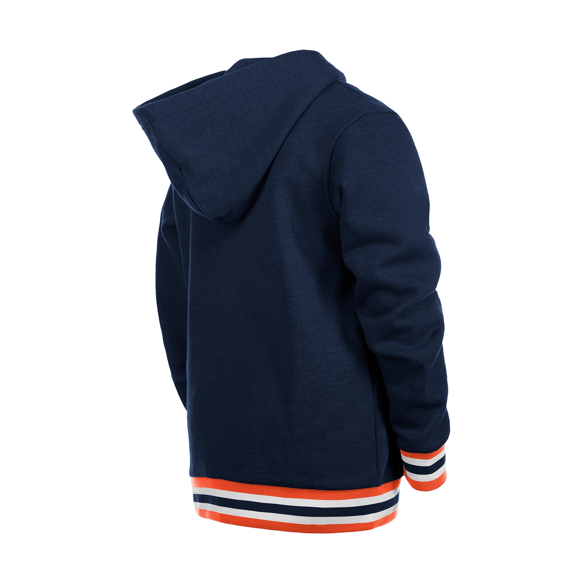 Youth New Era Navy Detroit Tigers Knit Trim Pullover Hoodie