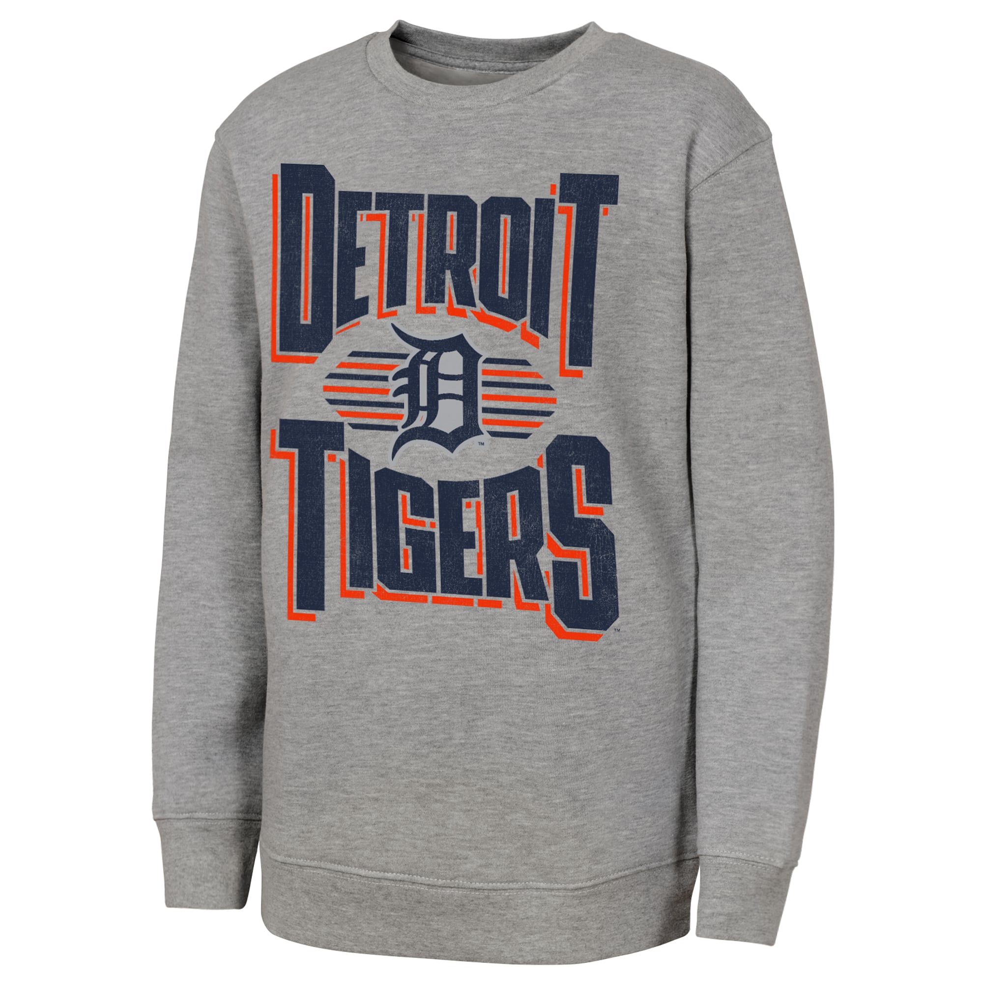Sweat-shirt gris Jet Stream des Tigers de Détroit pour jeunes la marque Outerstuff