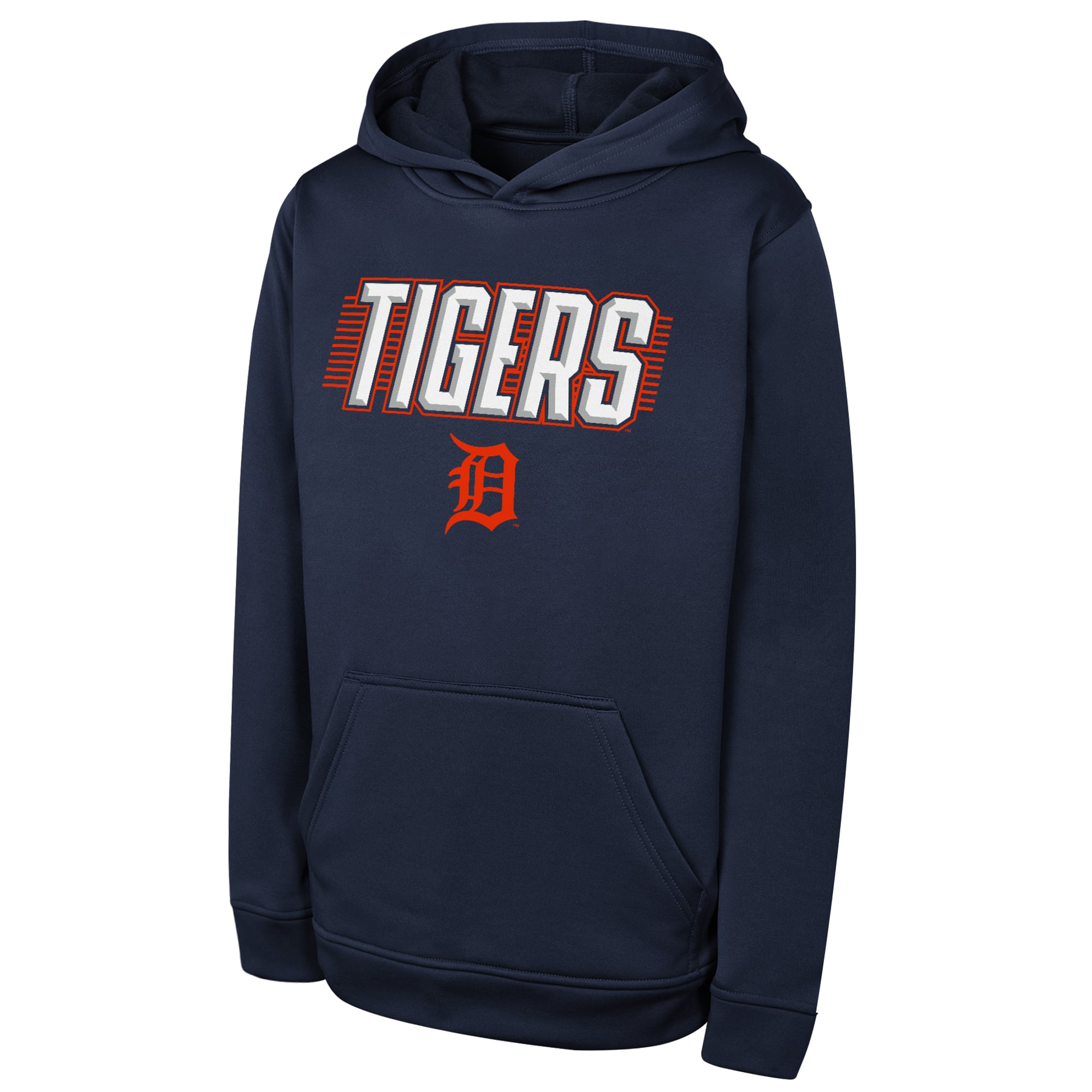 Sweat à capuche de performance Youth Outerstuff Navy Detroit Tigers Sack Party