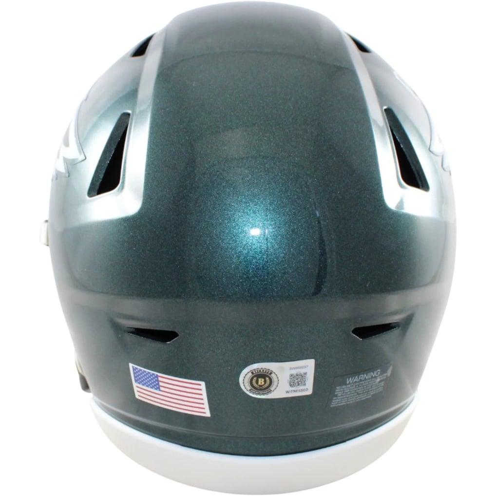 Devonta Smith Signed Philadelphia Eagles Mid-Sized Midi Helmet Beckett ...
