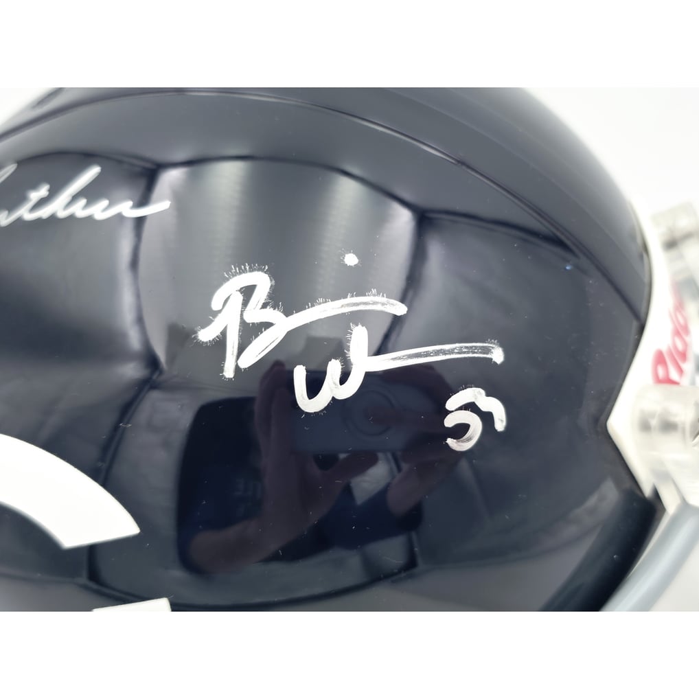 Dick Butkus, Mike Singletary and Brian Urlacher Autographed Chicago ...