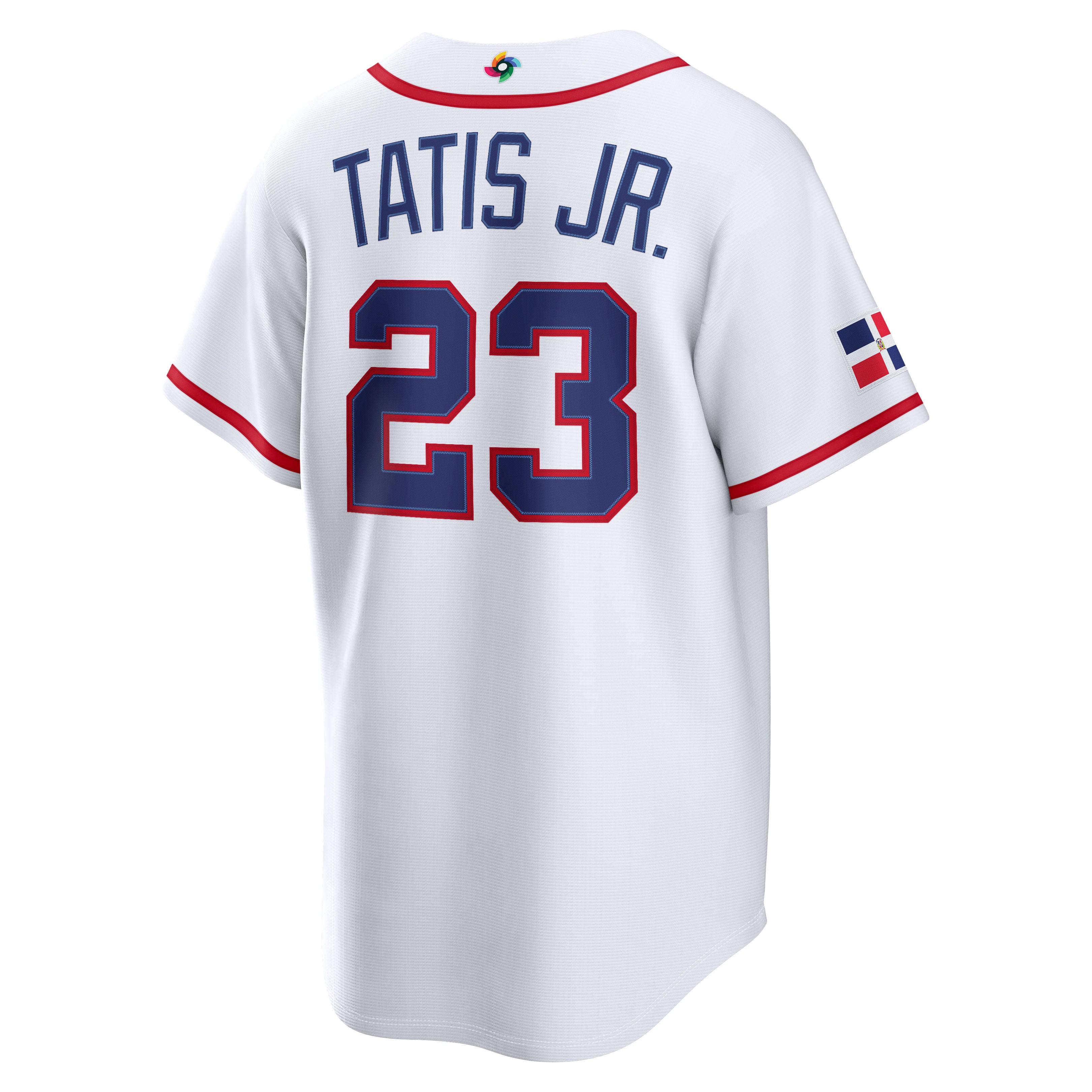 Men's Nike Fernando Tatis Jr. White Dominican Republic Baseball 2026 World Classic Home Stadium Jersey