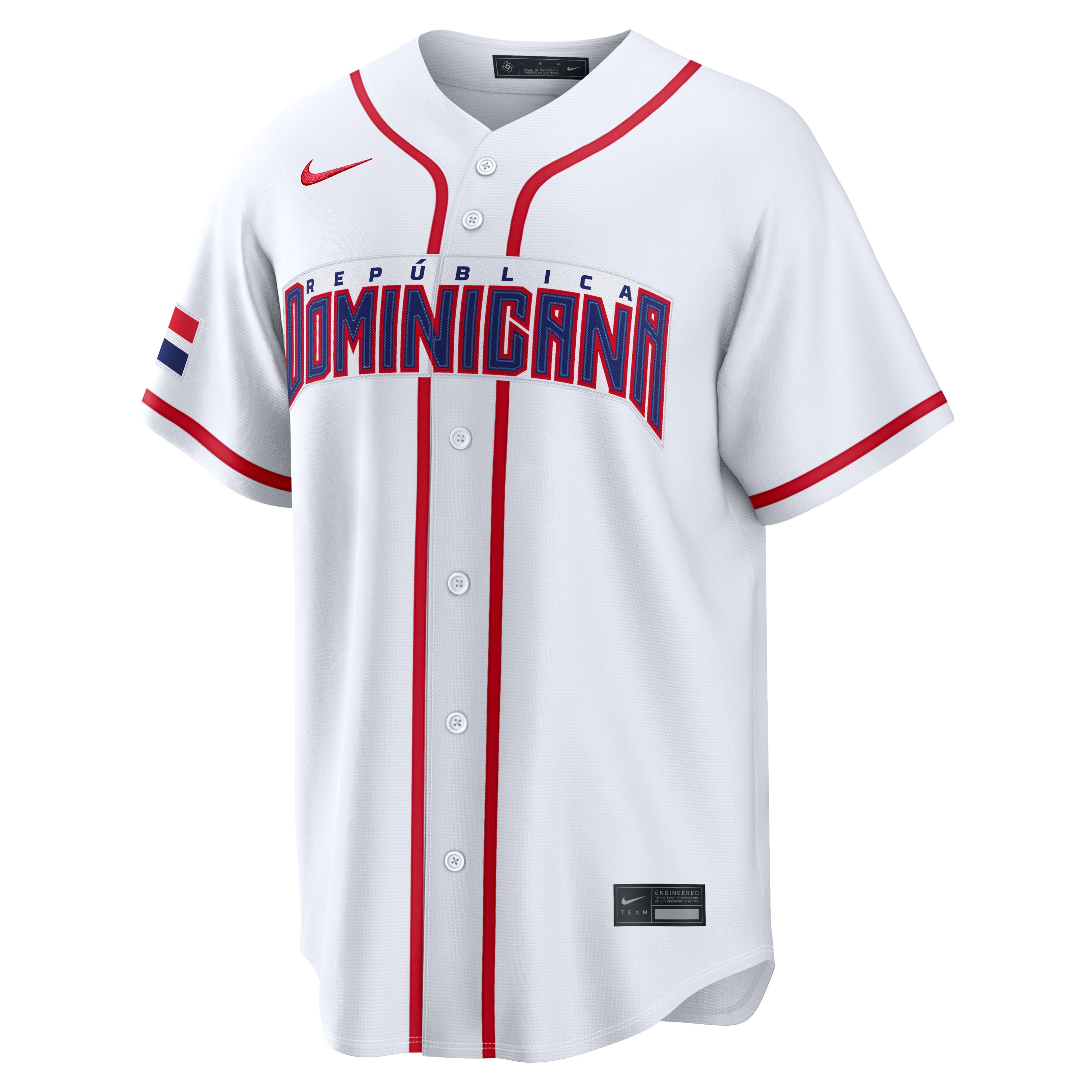 Men's Nike Juan Soto White Dominican Republic Baseball 2026 World Classic Home Stadium Jersey