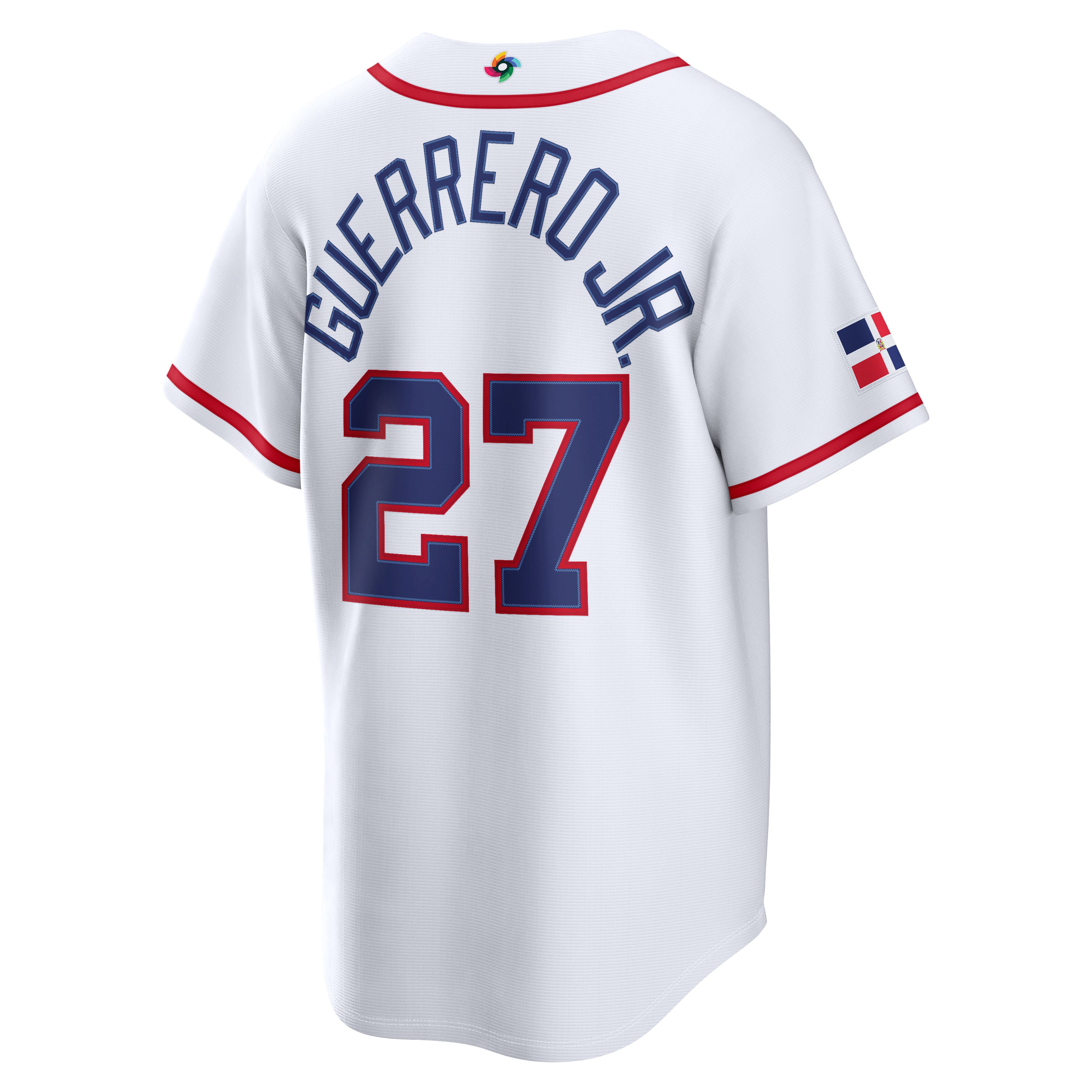 Men's Nike Vladimir Guerrero Jr. White Dominican Republic Baseball 2026 World Classic Home Stadium Jersey