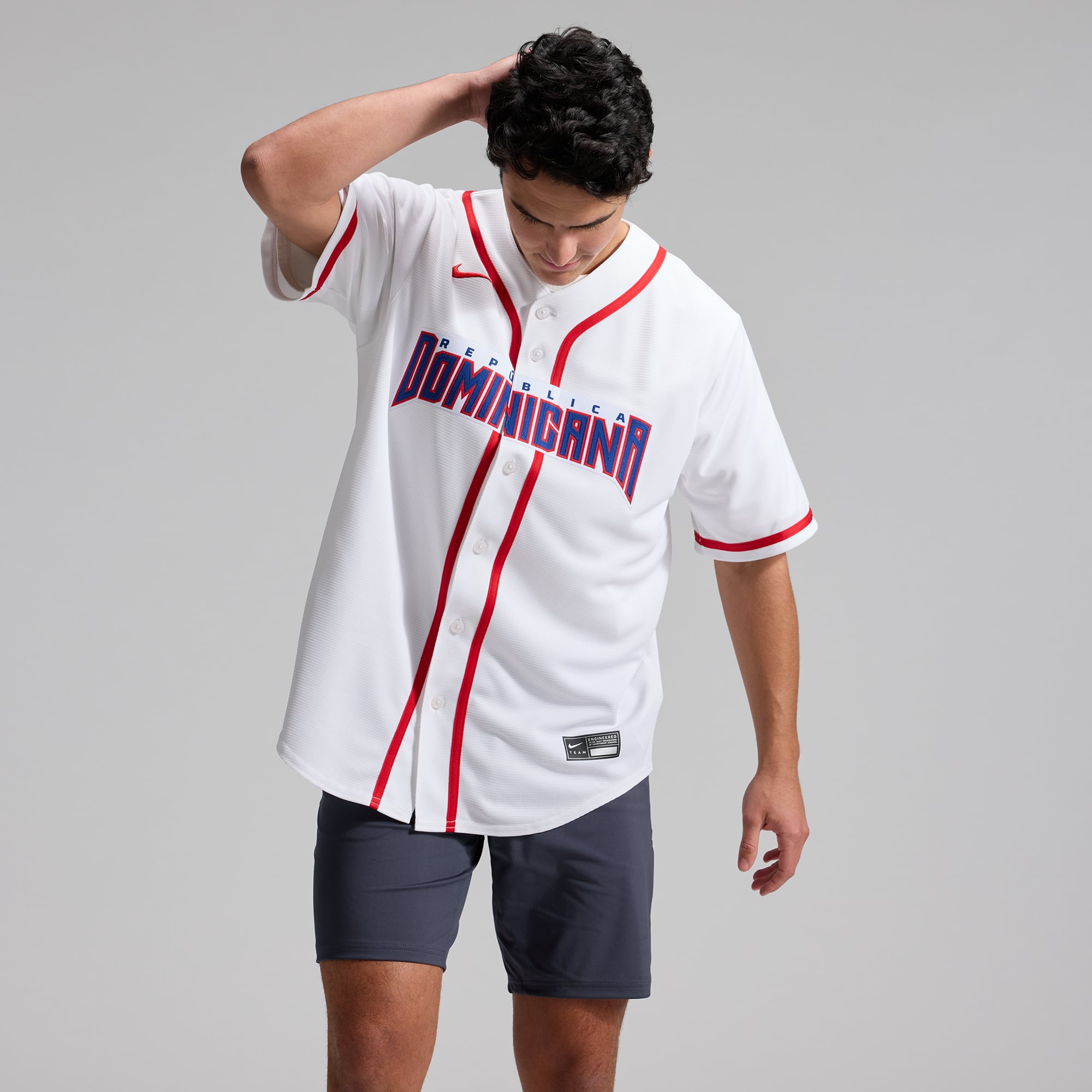 Men's Nike White Dominican Republic Baseball 2026 World Classic Home Stadium Jersey