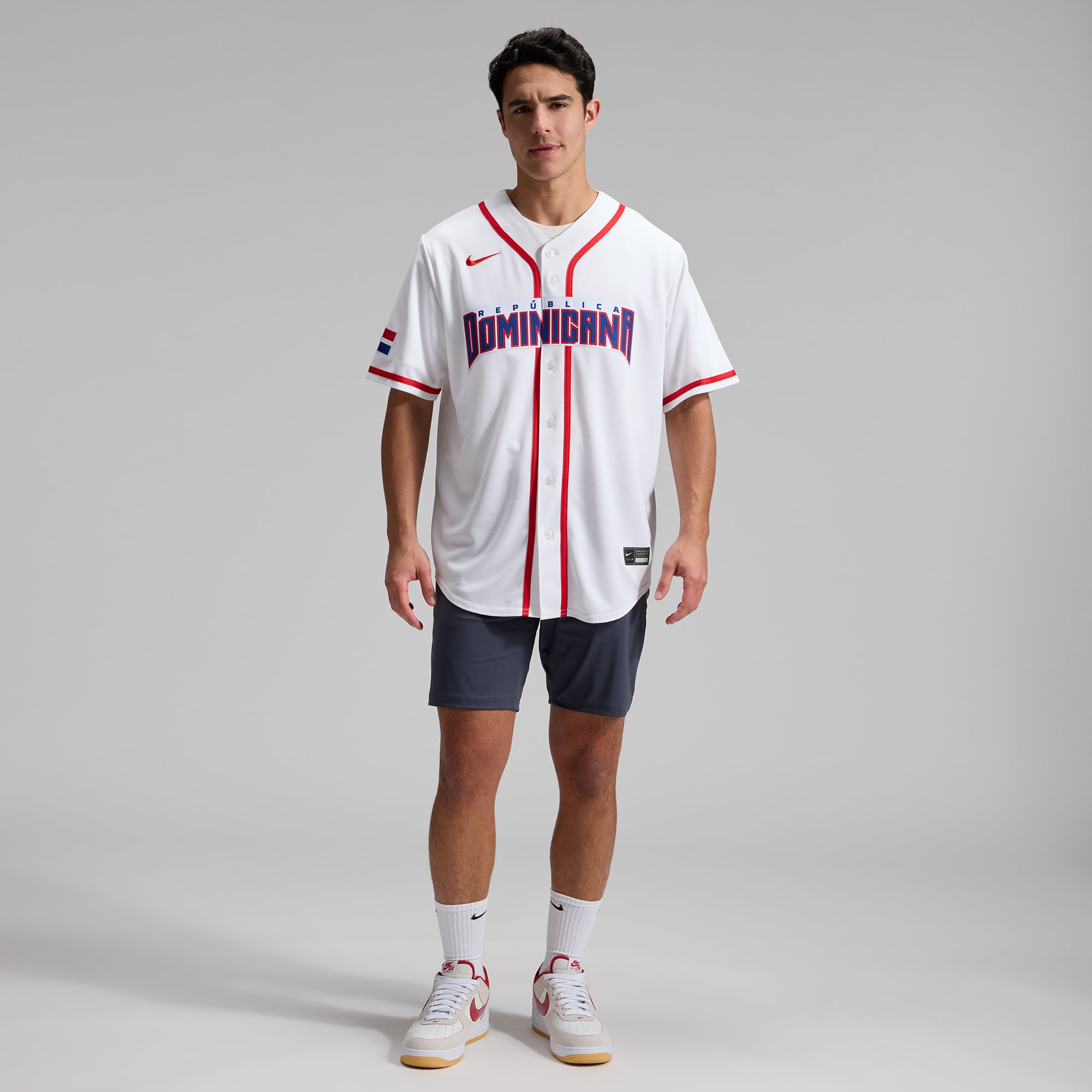 Men's Nike White Dominican Republic Baseball 2026 World Classic Home Stadium Jersey