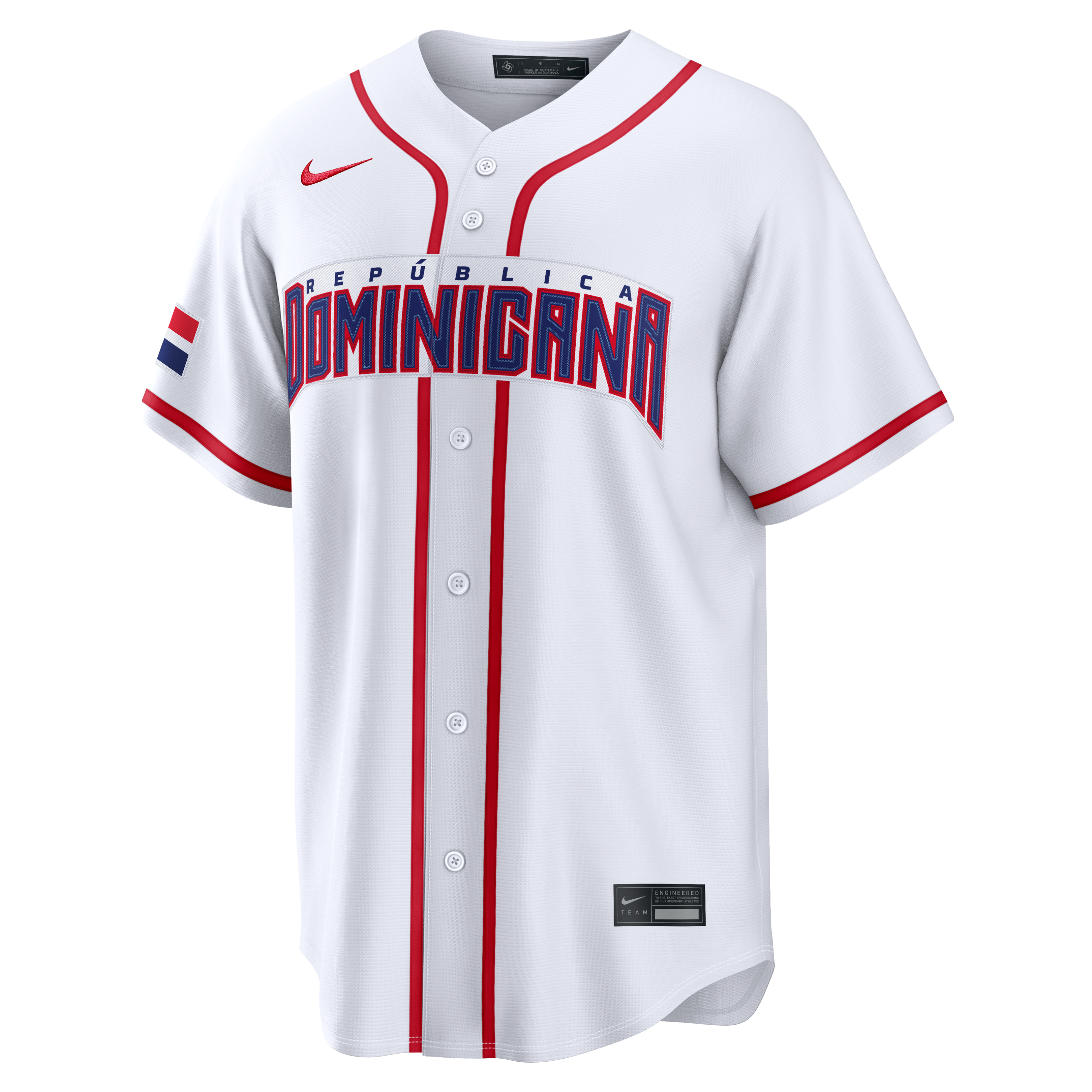 Men's Nike White Dominican Republic Baseball 2026 World Classic Home Stadium Jersey