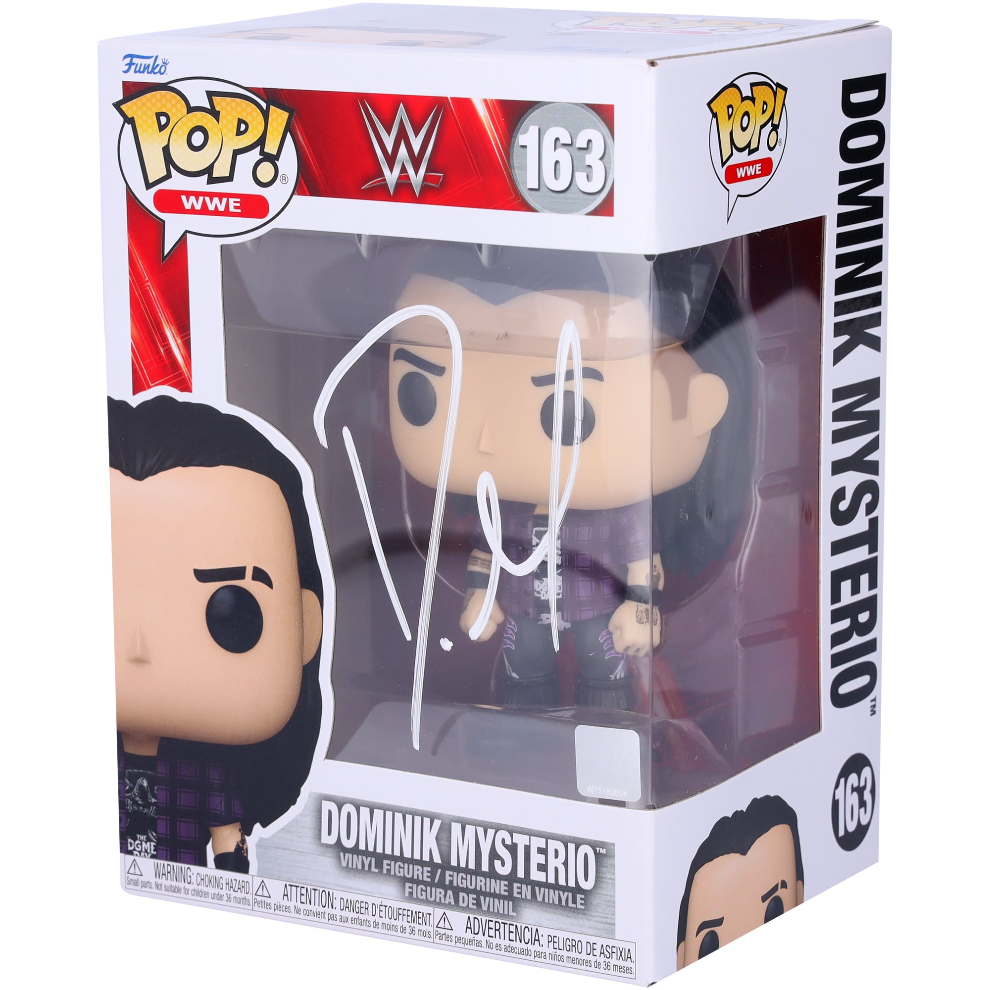 Dominik Mysterio WWE Autographed #163 Funko Pop! Figurine