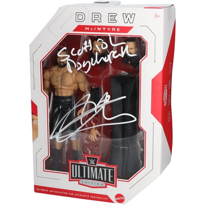Drew McIntyre WWE Autographed Mattel Ultimate Wave 27 Action Figure with "The Scottish Psychopath" Inscription