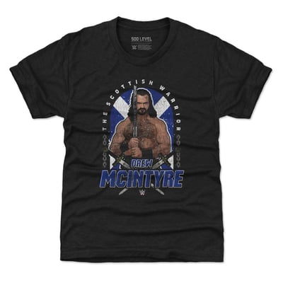 Drew McIntyre 500 Level Youth T-Shirt - Black