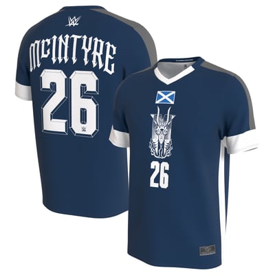 Drew McIntyre WWE ProSphere Youth Soccer Jersey - Blue