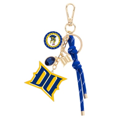 Drexel Dragons CANVAS Style Women's 18K Gold-Plated Cluster Bag Charm