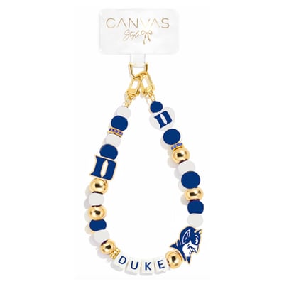 Duke Blue Devils CANVAS Style Beaded Wrislet