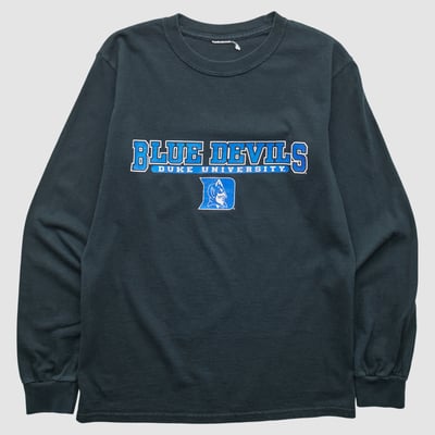 Duke Blue Devils 2000s Long Sleeve T-shirt - Black - XS by Fanatics Real Vintage