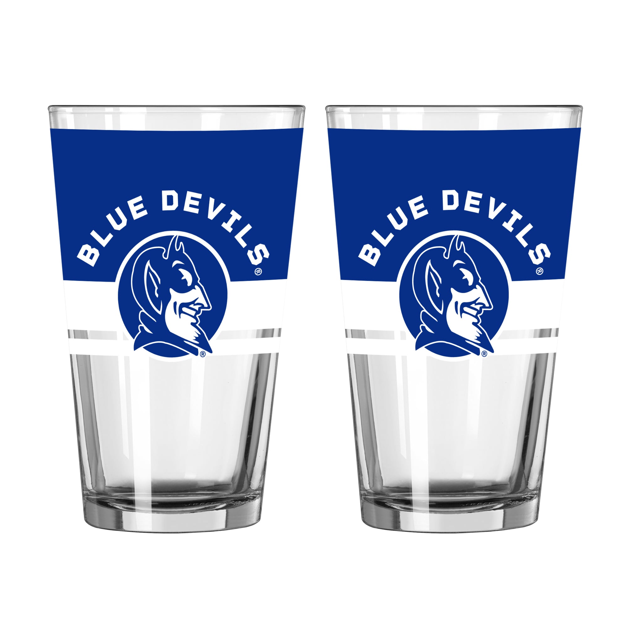 Ensemble de deux verres à bière Horizon de 473 ml (16 oz) Logo Brands Duke Blue Devils