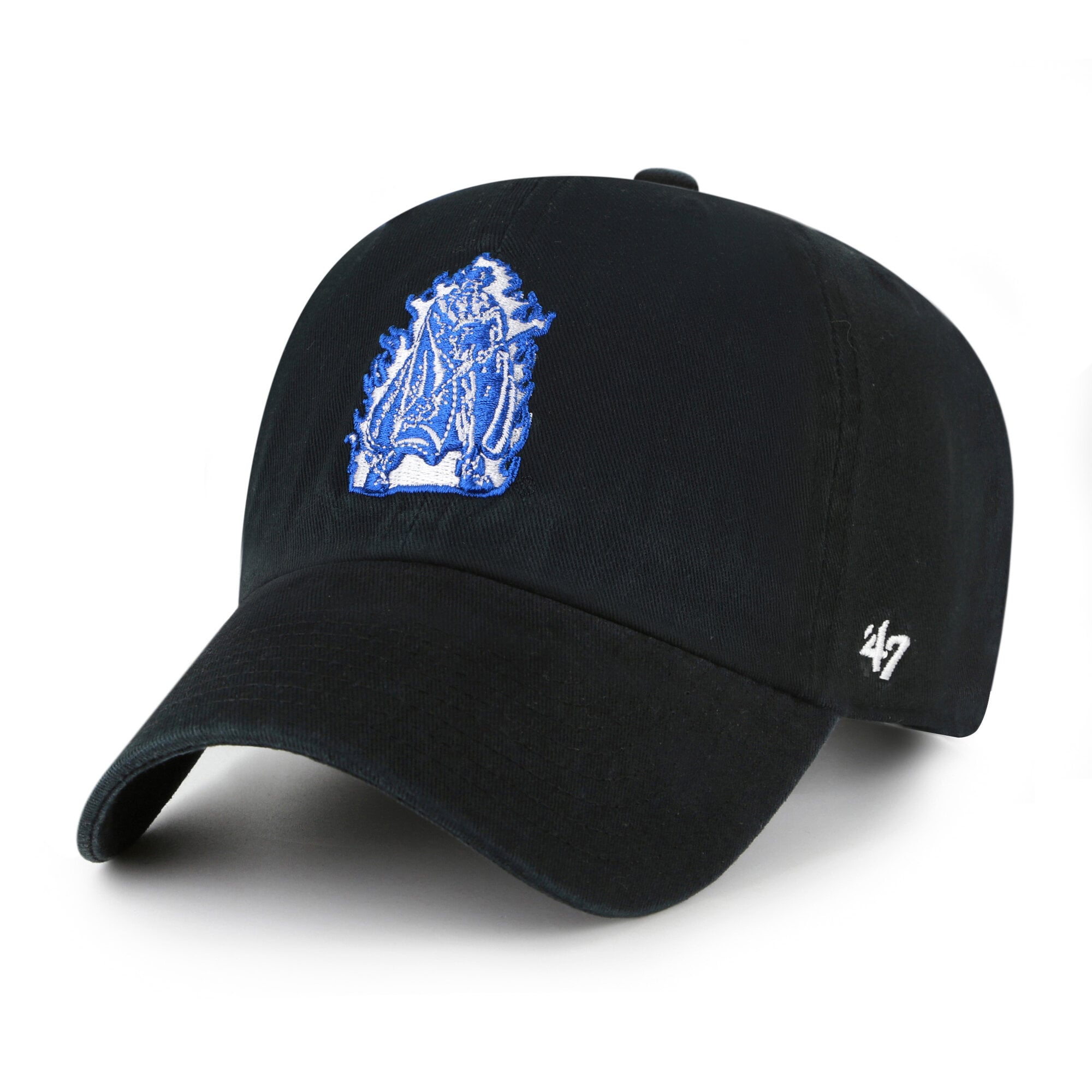 Men's '47 Black Duke Blue Devils Vault Clean Up Adjustable Hat