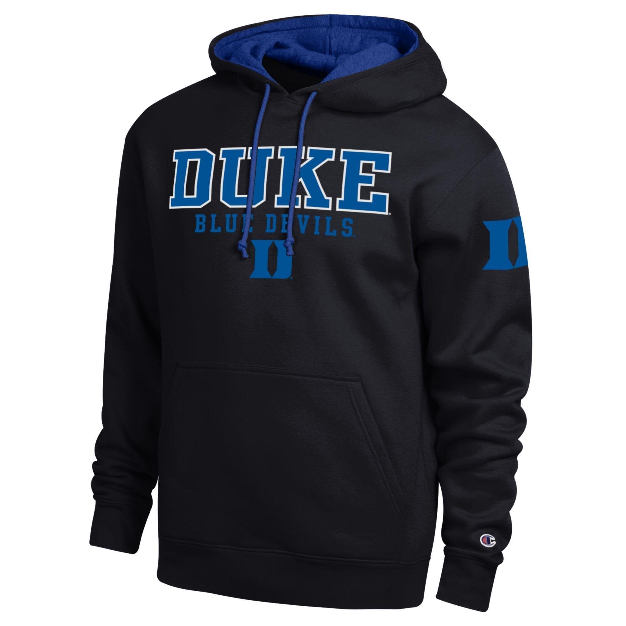 Sweat à capuche contrasté Champion Duke Blue Devils noir pour homme