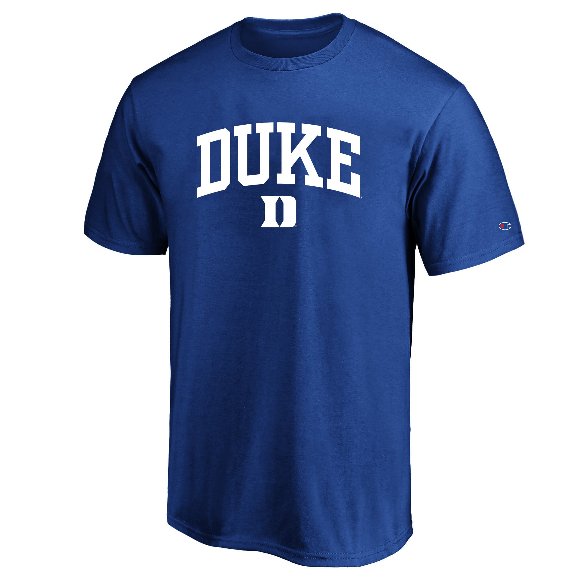Men's Champion Royal Duke Blue Devils Big & Tall Team Arch Over Wordmark T-Shirt
