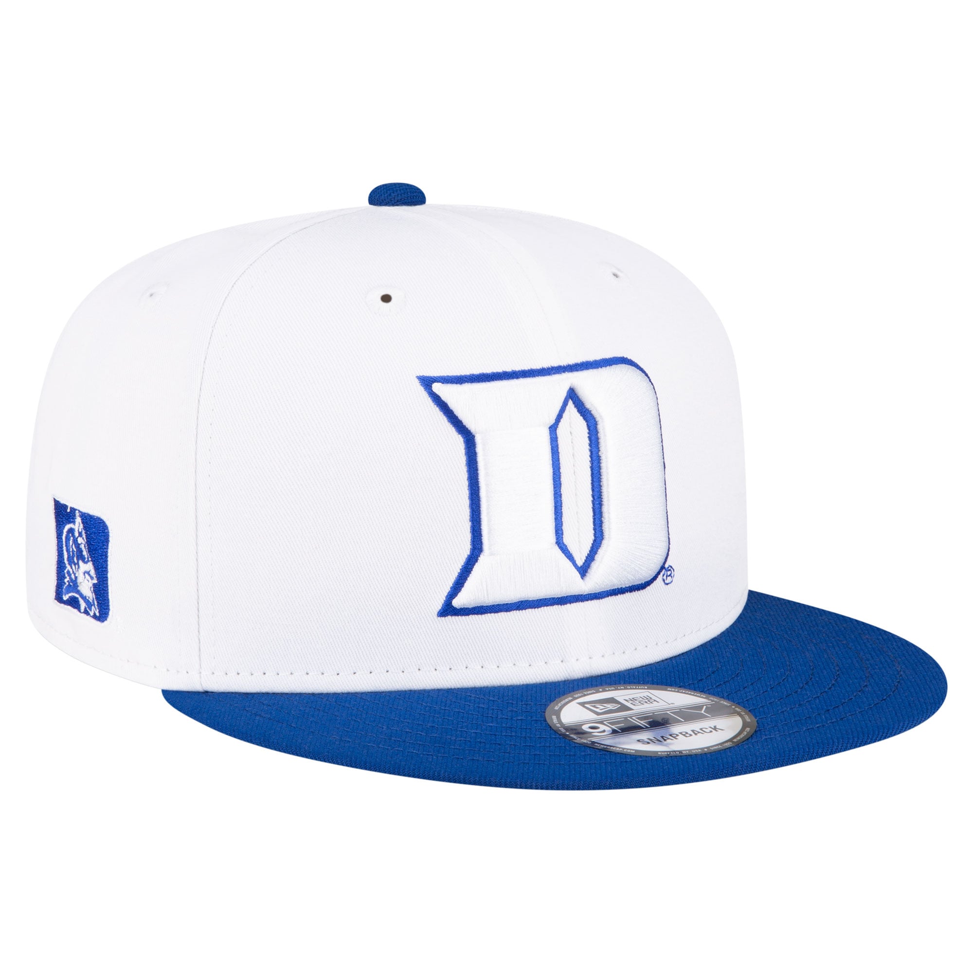 Casquette snapback New Era blanche/bleu roi Duke Blue Devils Team 9FIFTY pour homme