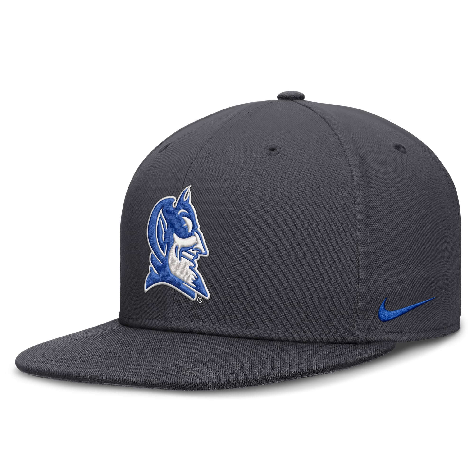 Casquette ajustée Nike Pro Dri-FIT anthracite Duke Blue Devils pour homme