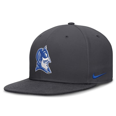Duke Blue Devils Nike Pro Dri-FIT Fitted Hat - Anthracite