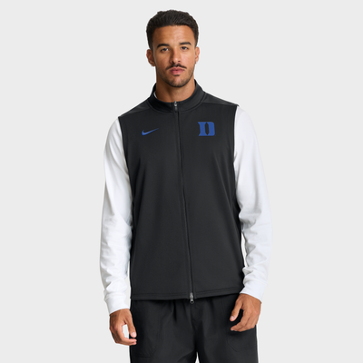 Duke Blue Devils Nike Primetime Victory Therma-FIT Full-Zip Vest - Black