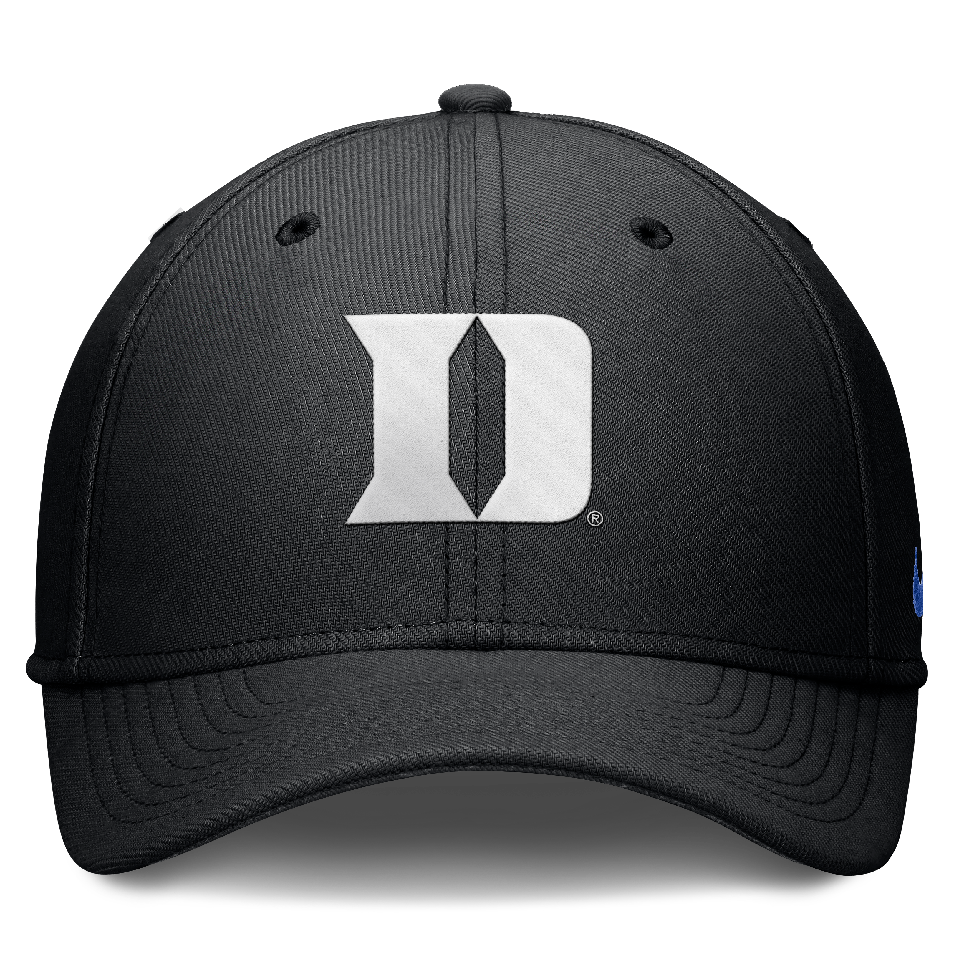 Casquette Nike Duke Blue Devils Rise SwooshFlex Dri-FIT grise pour homme