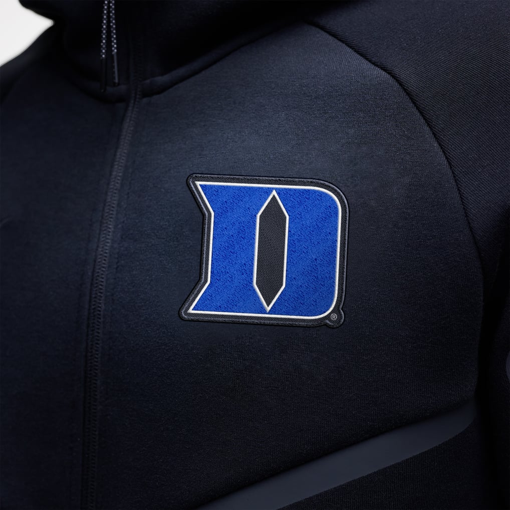 Men's Nike Black Duke Blue Devils Tech Fleece Full-Zip Windrunner Hoodie