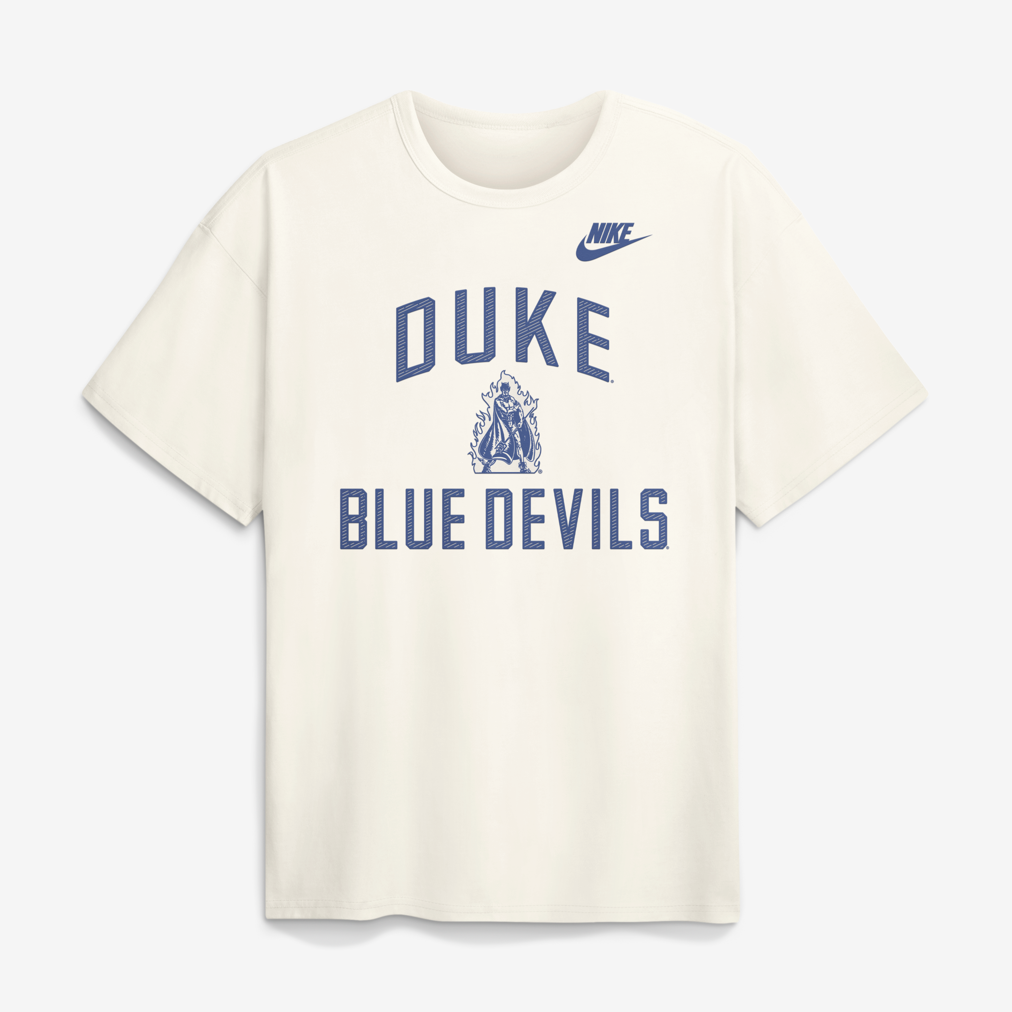 T-shirt Nike Duke Blue Devils Legacy Max90 crème pour homme