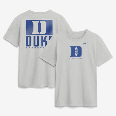  Duke Blue Devils Nike Courtside Dri-FIT T-Shirt - Gray
