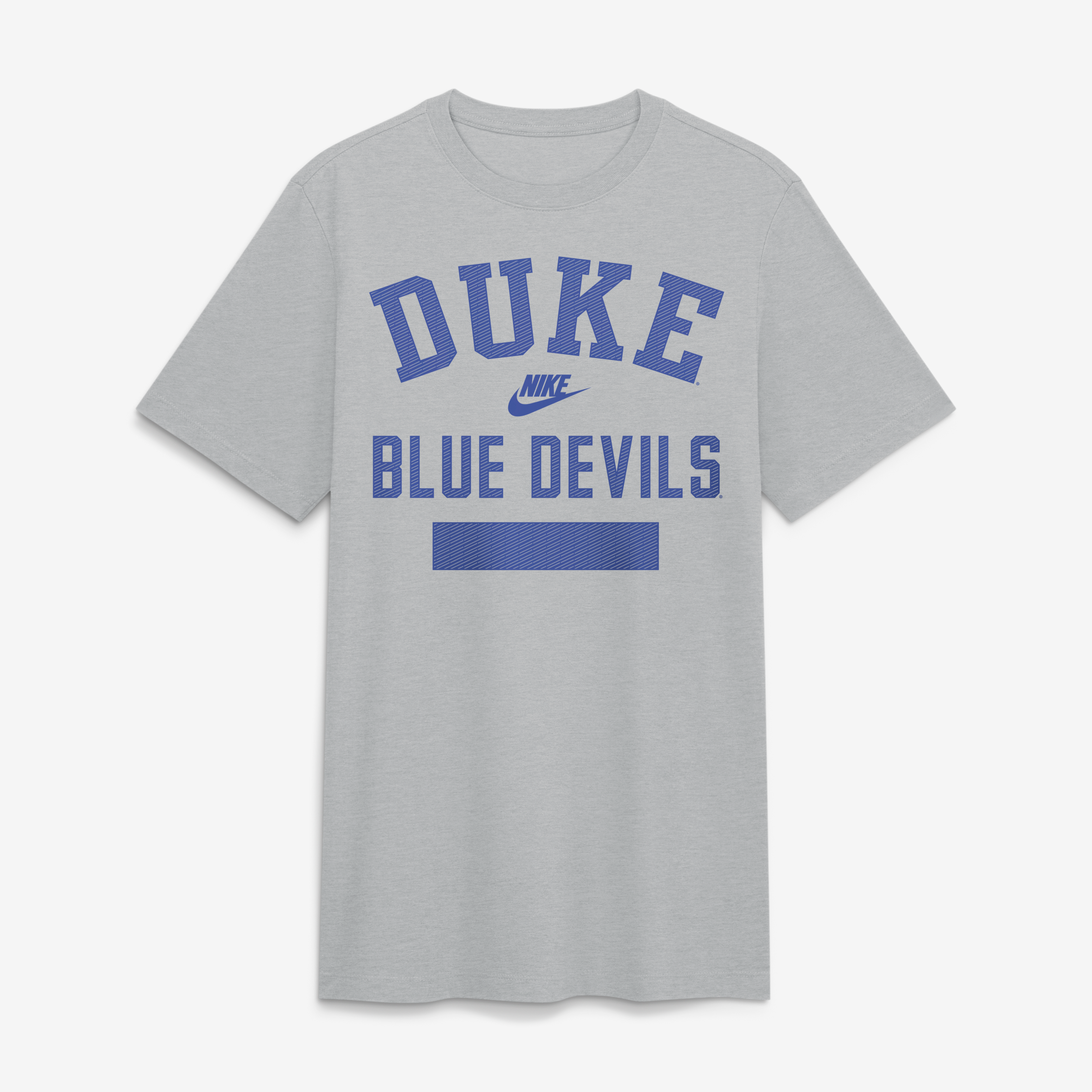 Men's Nike  Heather Gray Duke Blue Devils Arch Wordmark Legacy Tri-Blend T-Shirt
