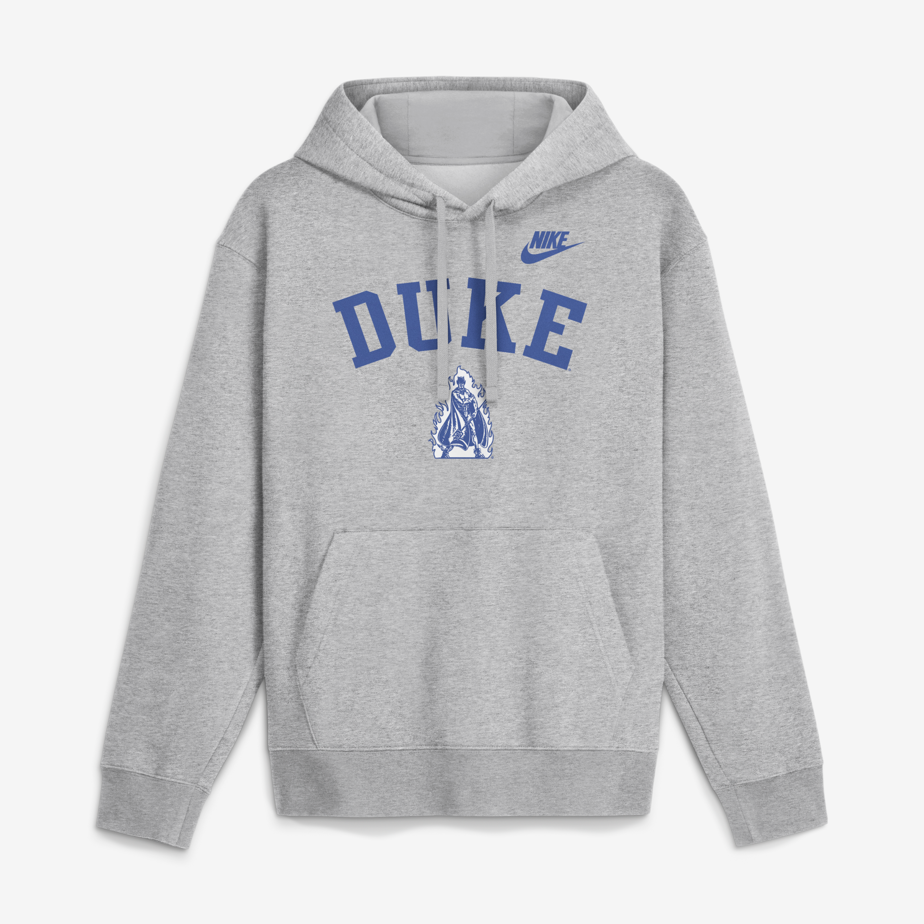 Men's Nike Heather Gray Duke Blue Devils Legacy Arch Club Hoodie