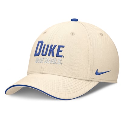 Duke Blue Devils Nike Primetime Dri-FIT Flex Hat - Natural
