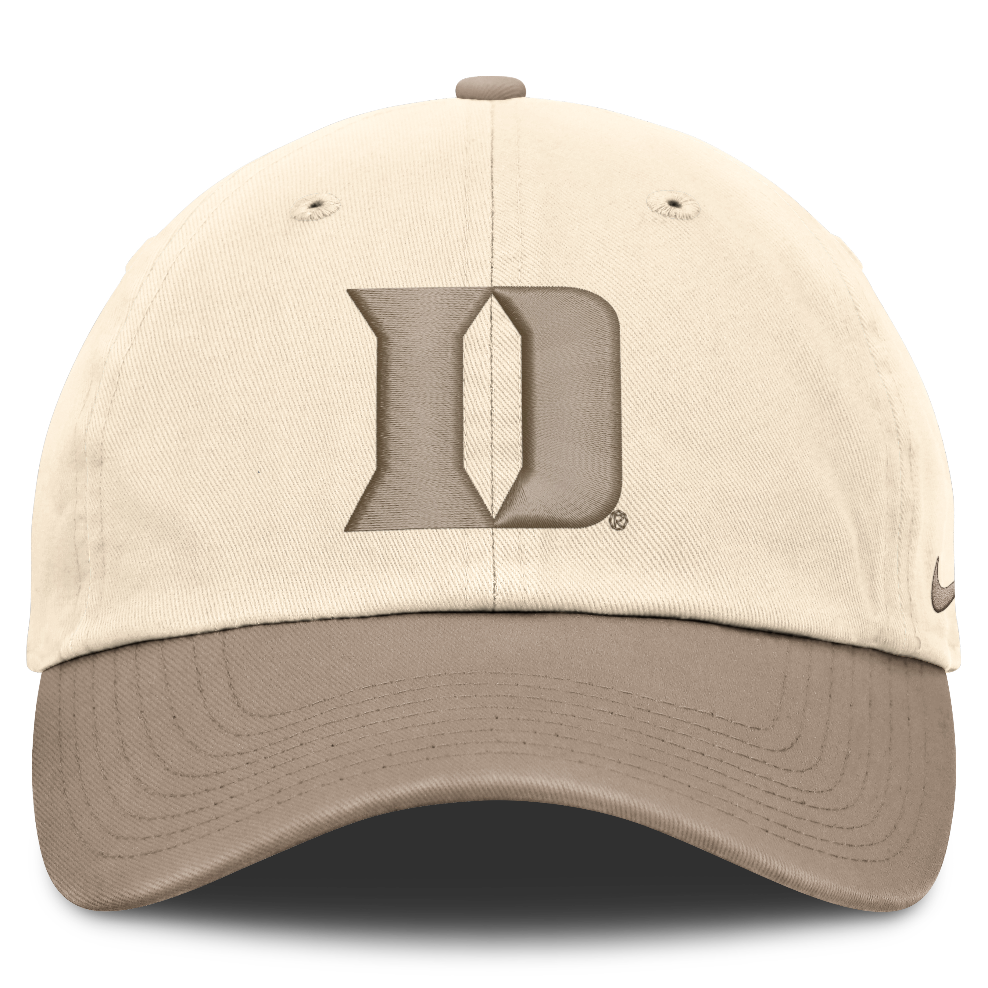 Men's Nike Natural/Khaki Duke Blue Devils Two-Tone Club Adjustable Hat