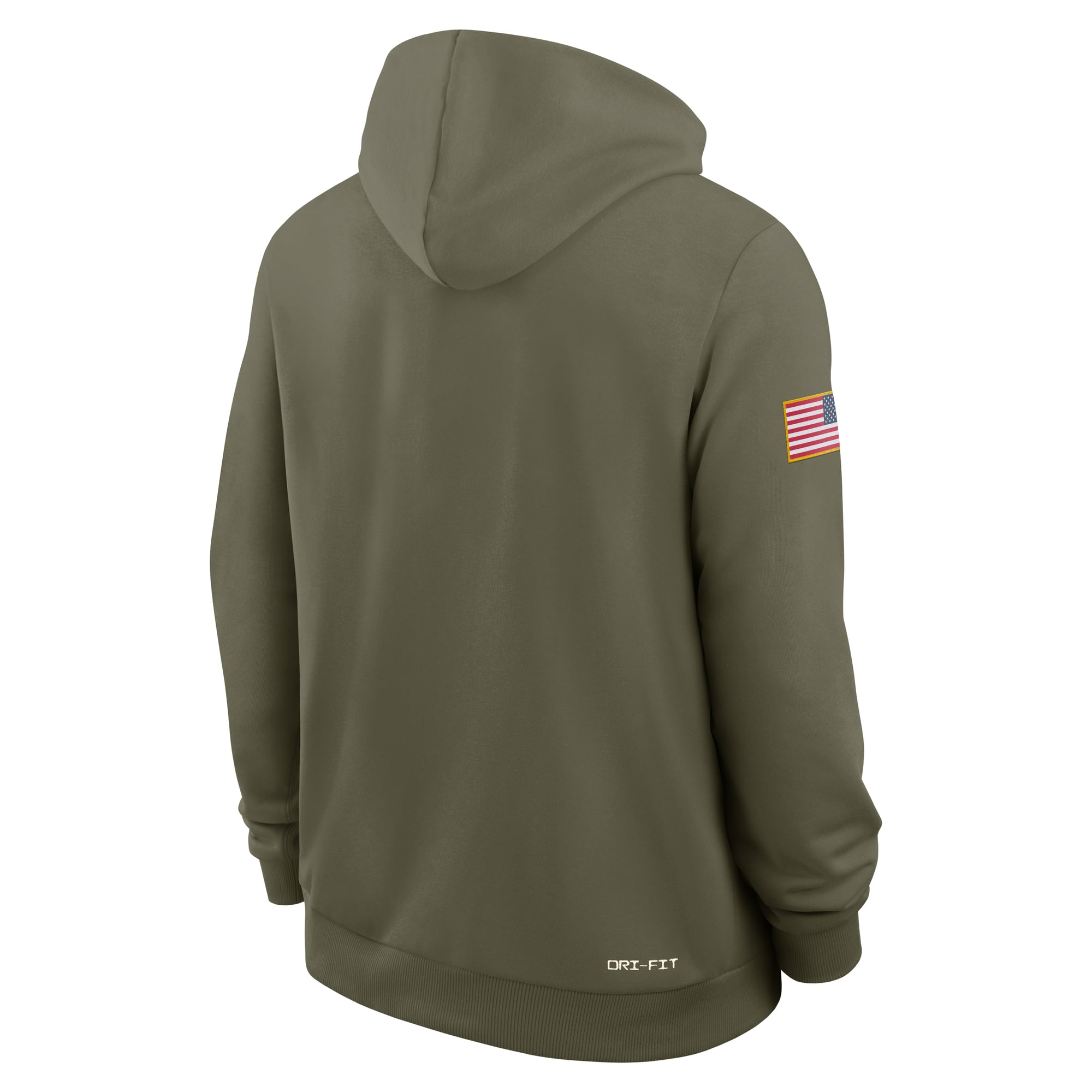 Men's Nike Olive Duke Blue Devils 2025 Military Appreciation Standard Issue Dri-FIT Hoodie