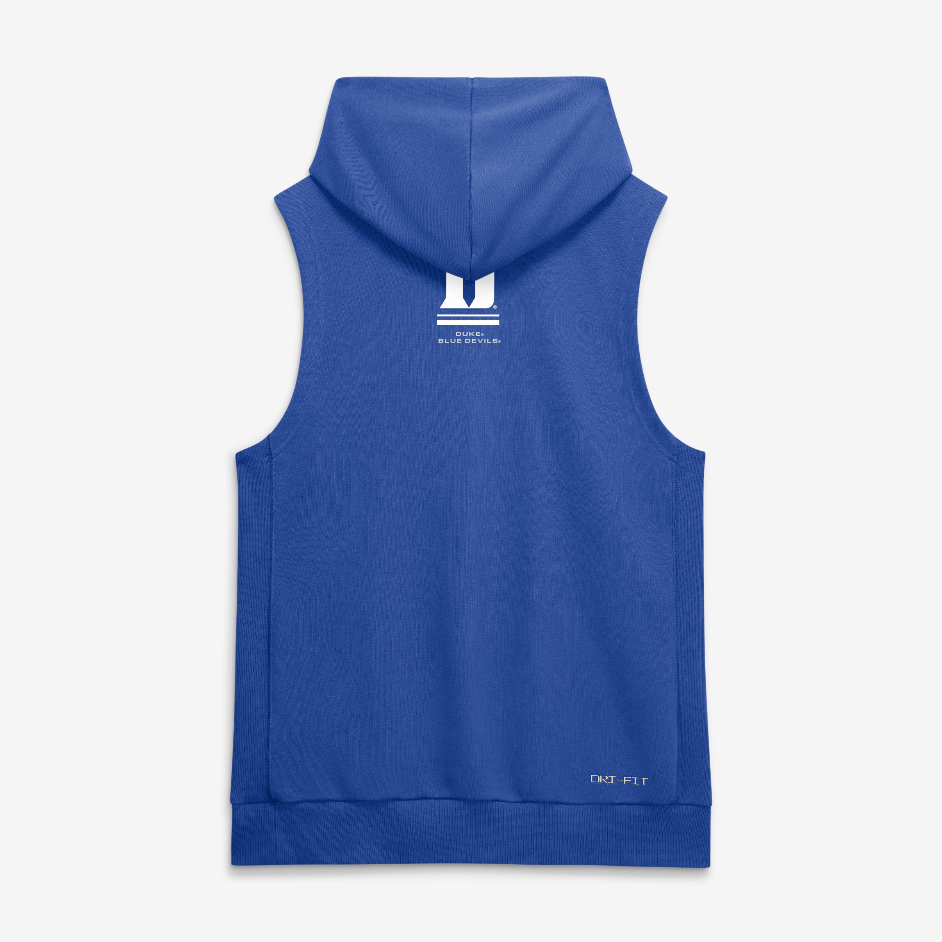 Sweat à capuche sans manches Nike Royal Duke Blue Devils 2026 Sideline pour homme, technologie Dri-FIT