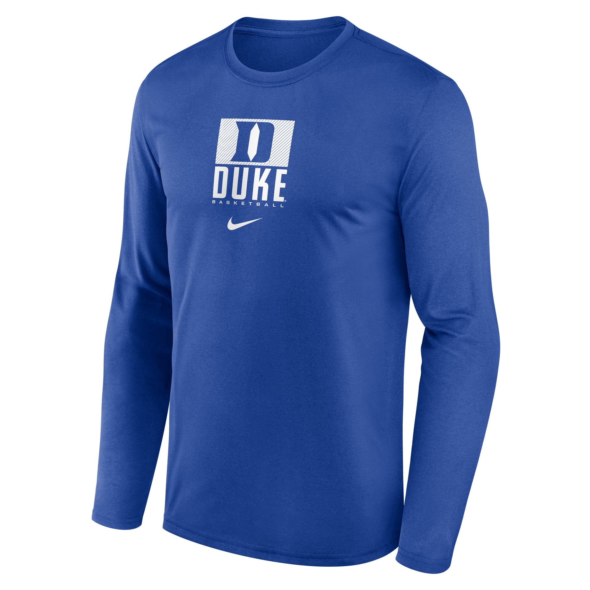 T-shirt à manches longues Nike Royal Duke Blue Devils Courtside Legend Dri-FIT pour homme