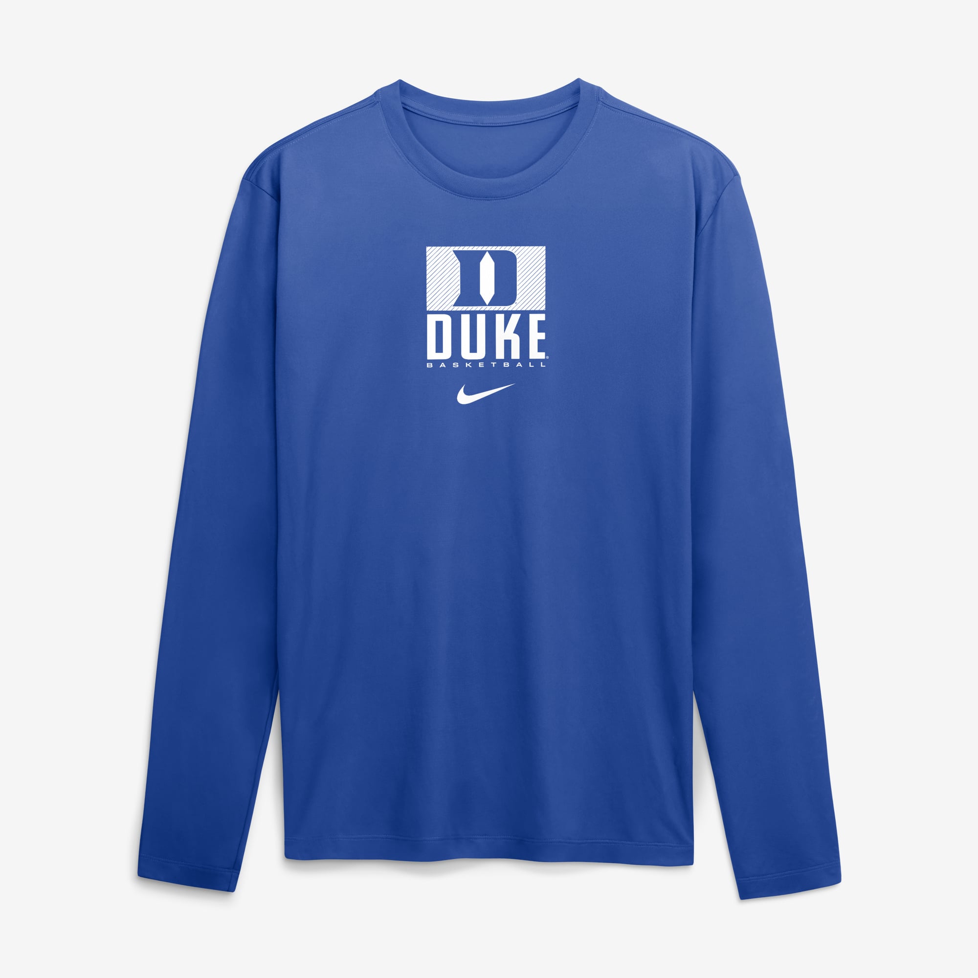 T-shirt à manches longues Nike Royal Duke Blue Devils Courtside Legend Dri-FIT pour homme
